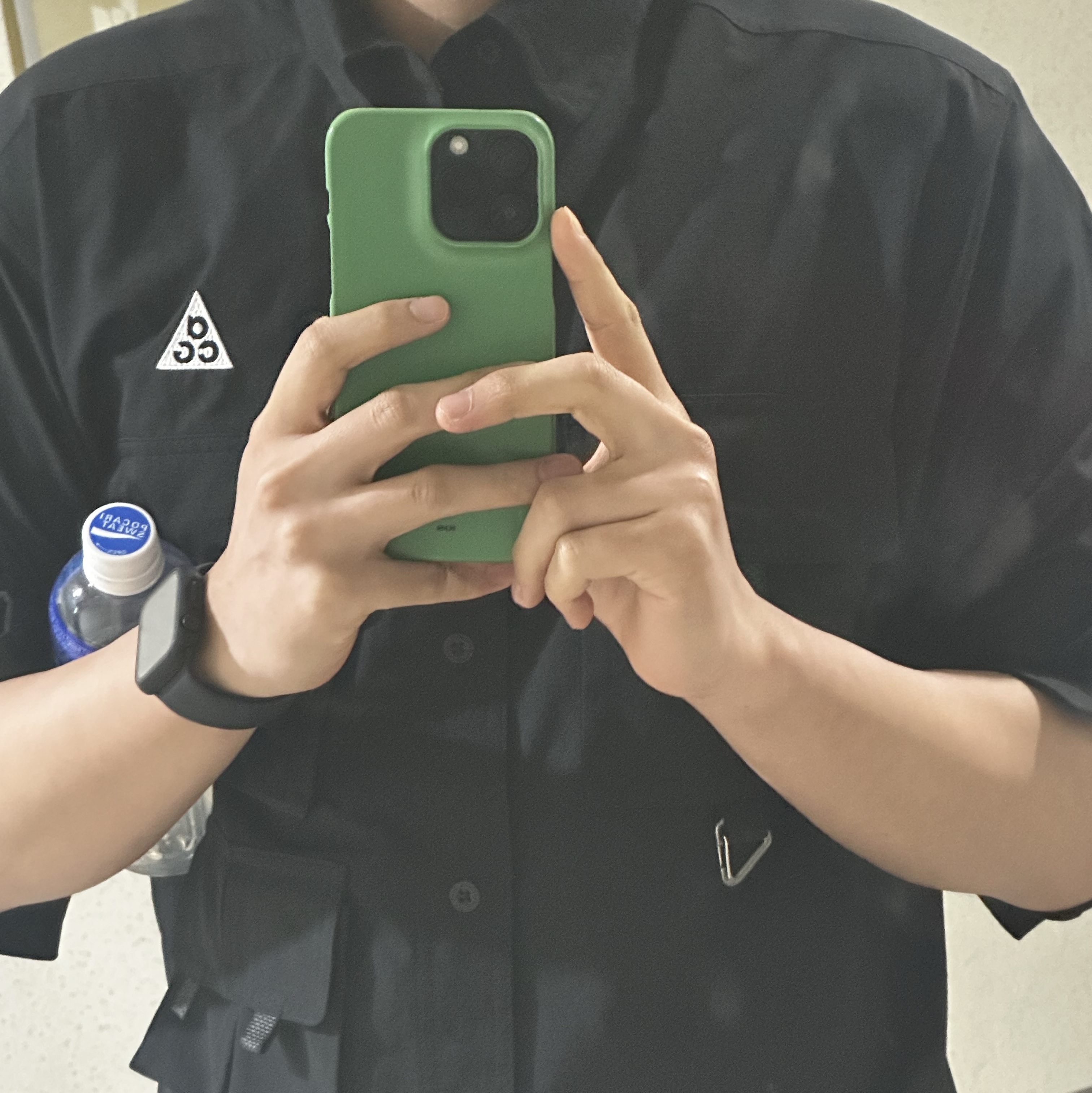 Nike ACG Dri-Fit UV Devastation Trail Shirt Black Summit White - Asia 착용 스타일
