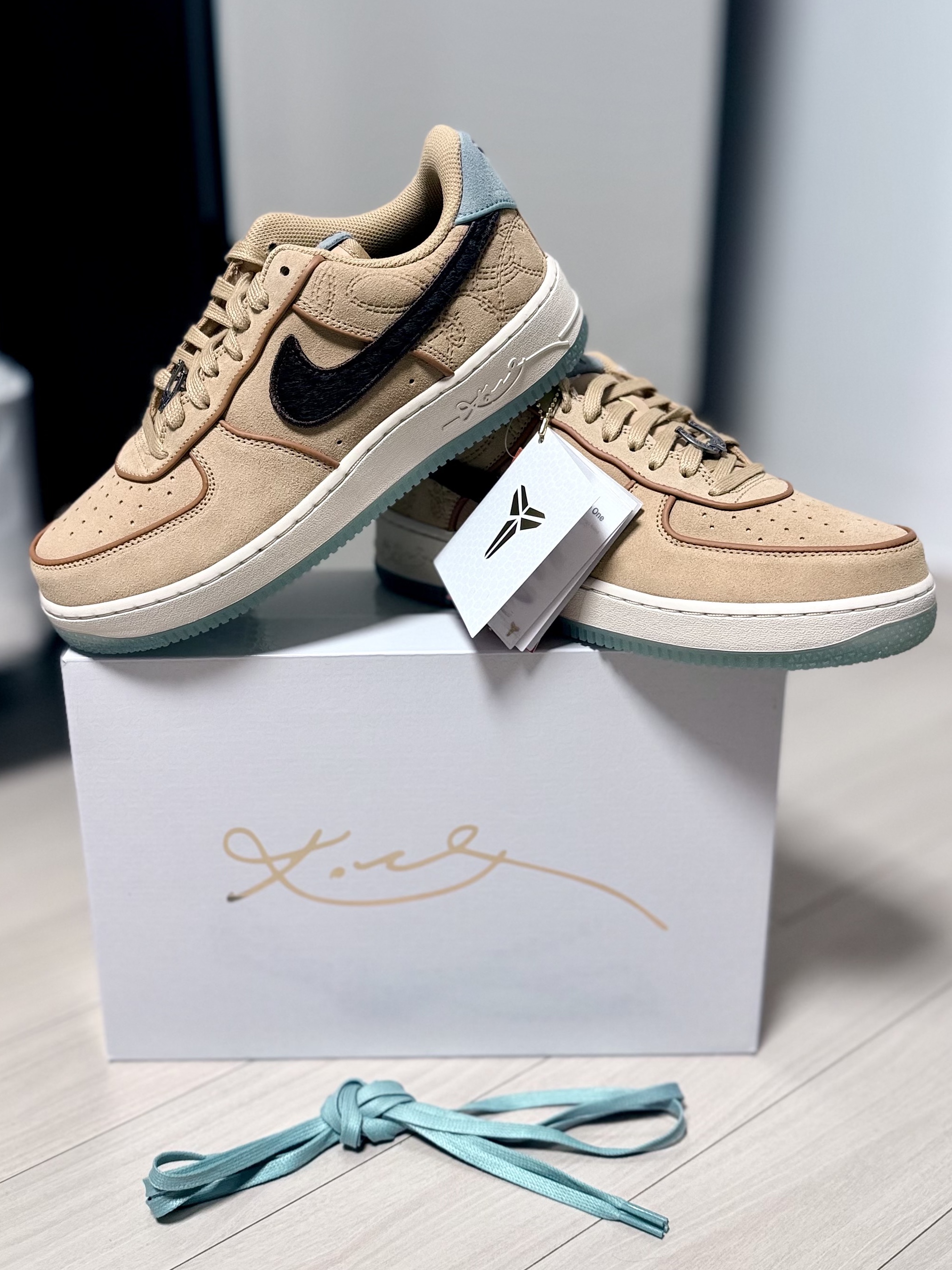 Nike x Kobe Bryant Air Force 1 Low Protro Twine Baroque Brown 착용 스타일