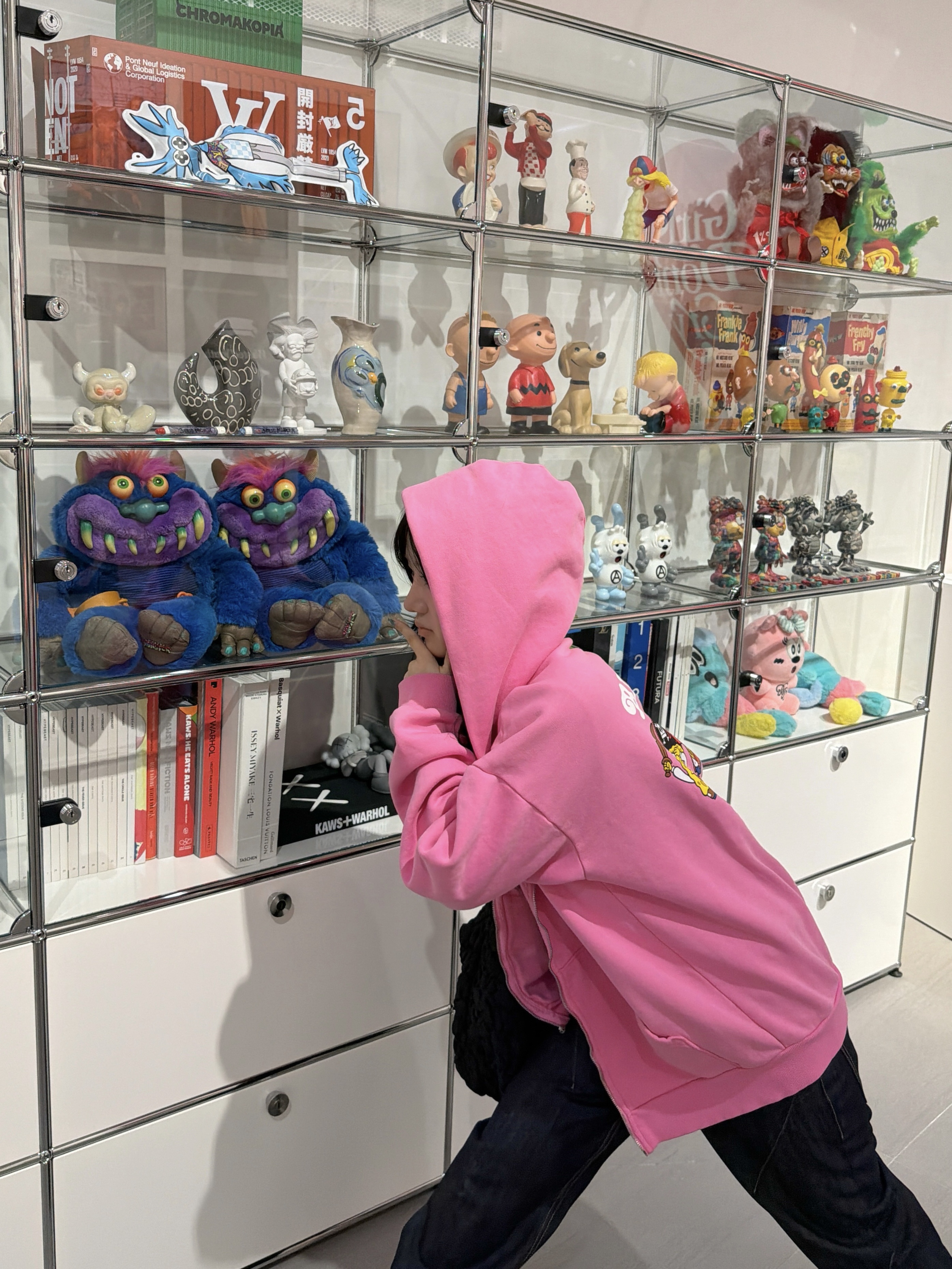 Verdy x Ice Spice Big Guy Zip Hoodie Pink, VERDY : I Believe in Me - 성인 착용 스타일 - 5