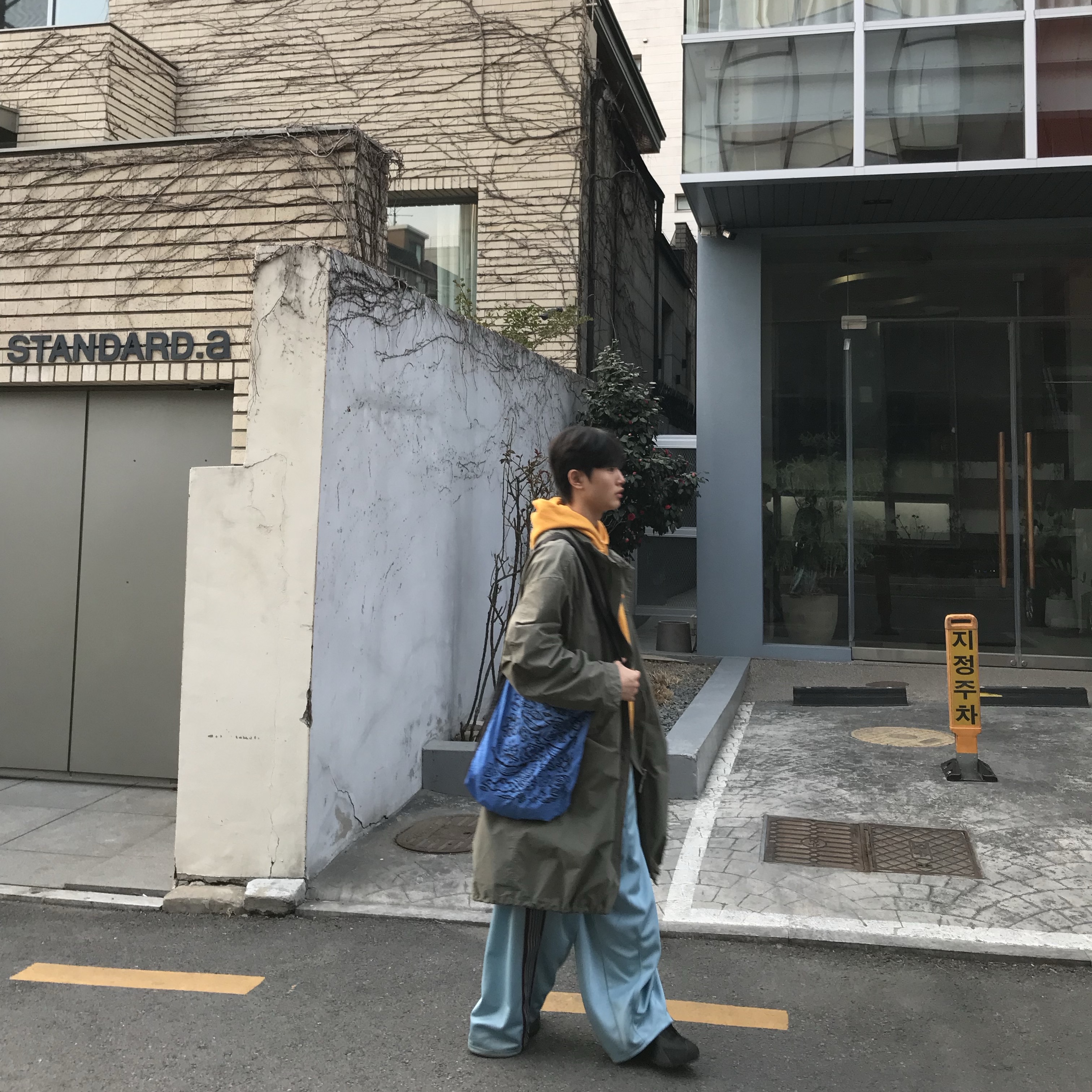 Needles H.D. Track Pant Poly Smooth 착용 스타일 - 2