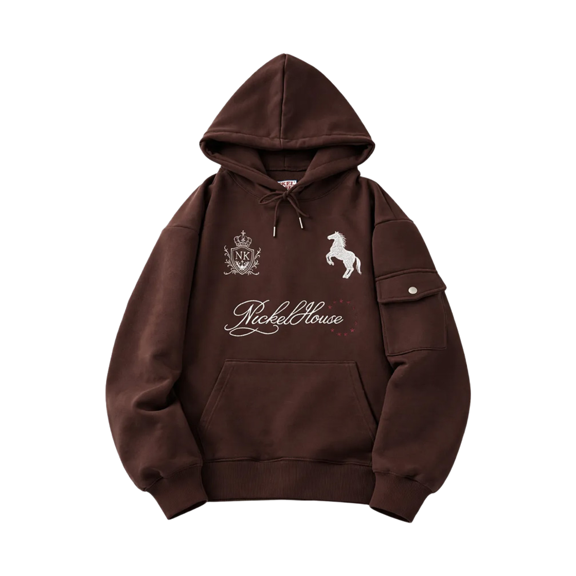 닉켈하우스 26 동키 포켓 후드티 브라운(NICKEL HOUSE 26 DONKEY POCKET HOODIE Brown)