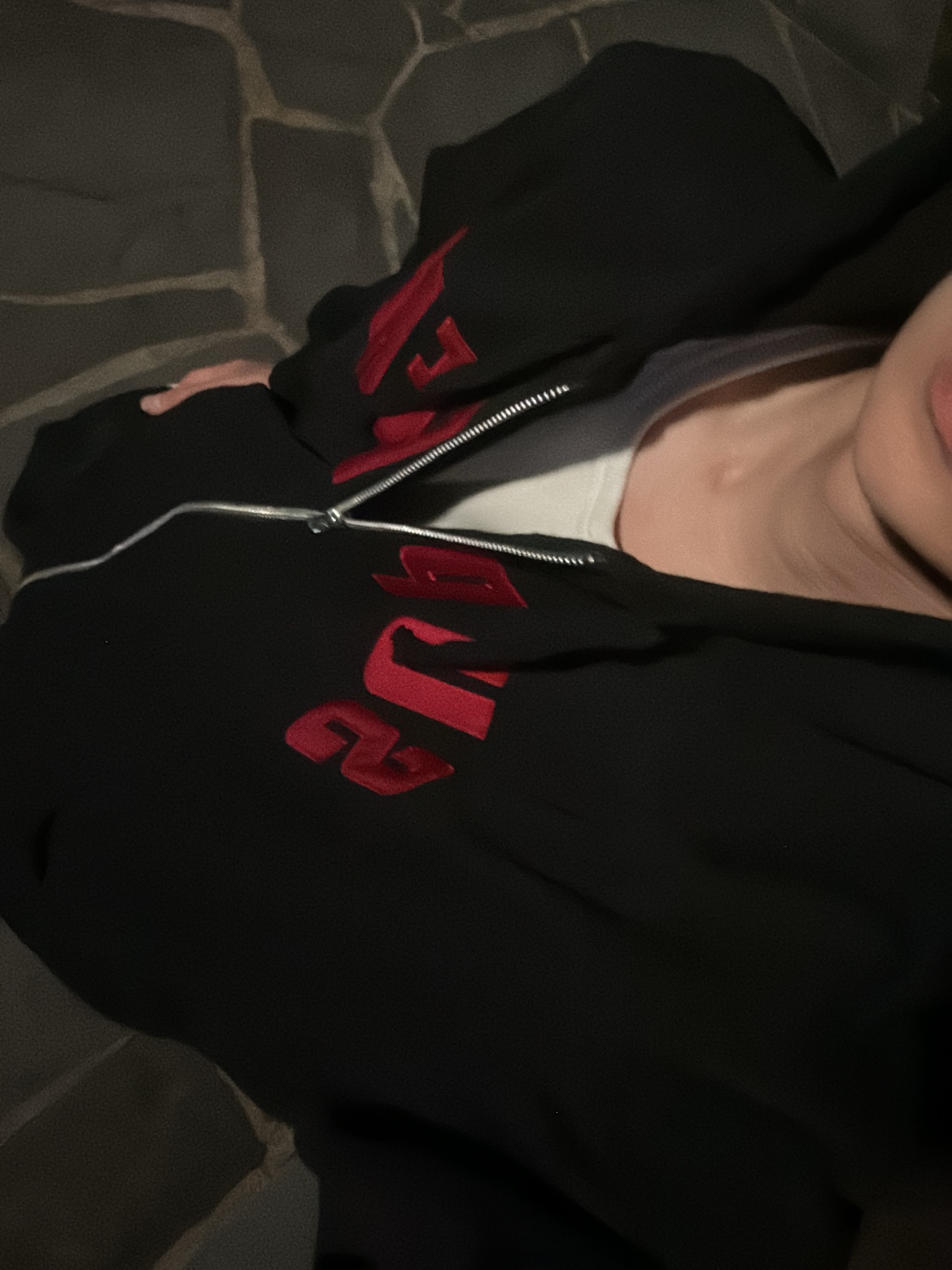 Supreme Arc Thermal Lined Zip Up Hooded Sweatshirt Black - 25FW 착용 스타일