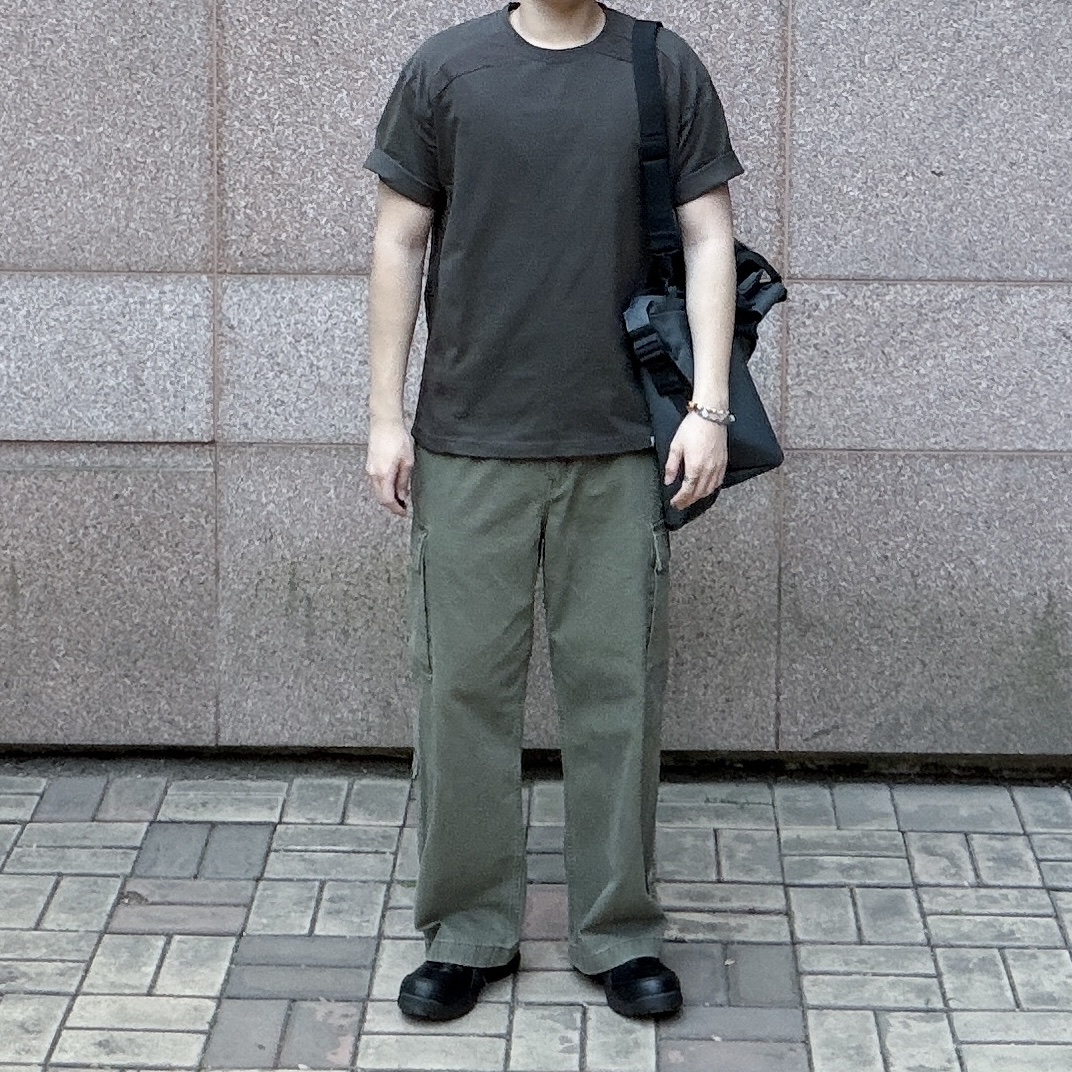 Asics Winjob CP111 Black 착용 스타일 - 1