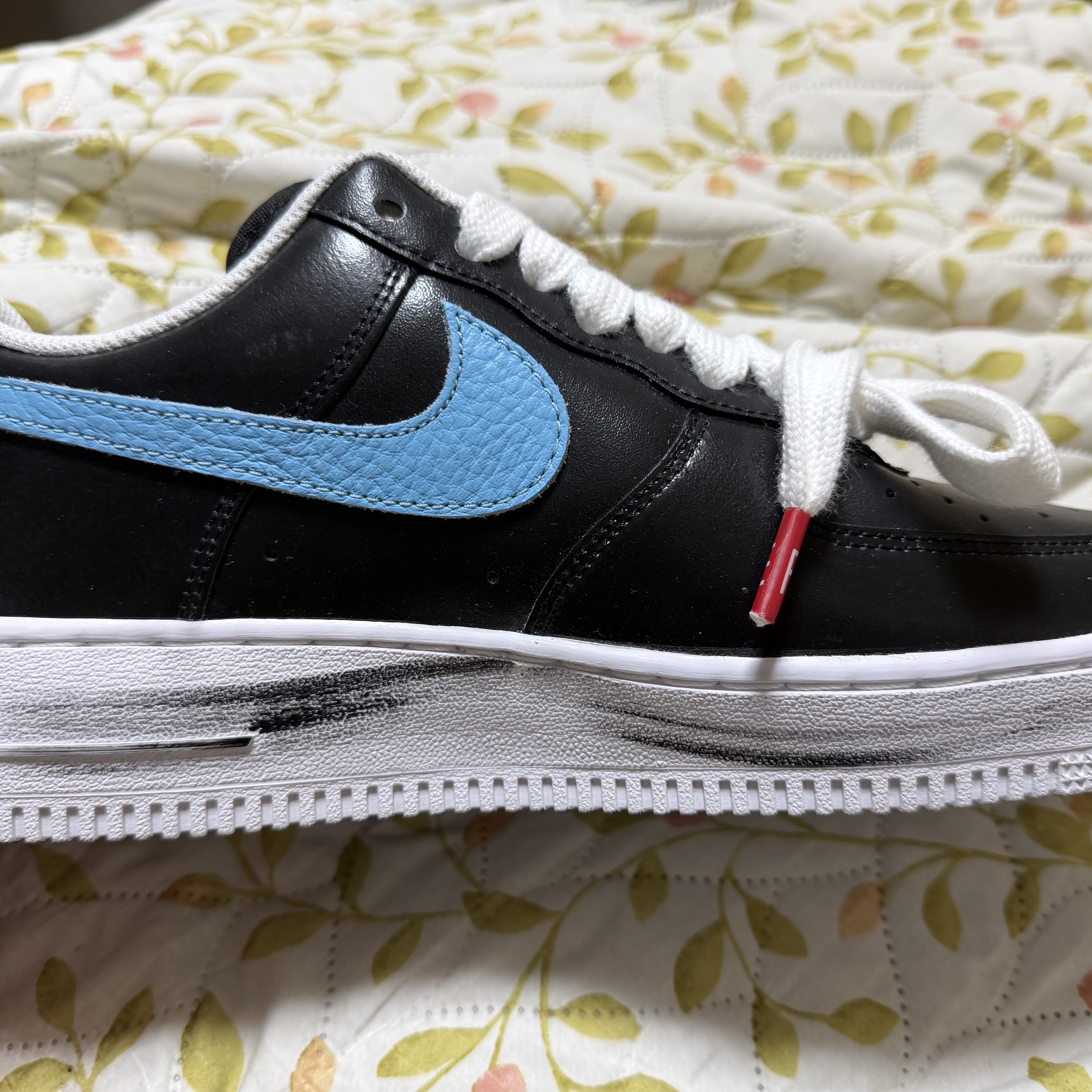 Nike x Peaceminusone Air Force 1 Low Para-Noise 3.0 Black and Multicolor 착용 스타일 - 2