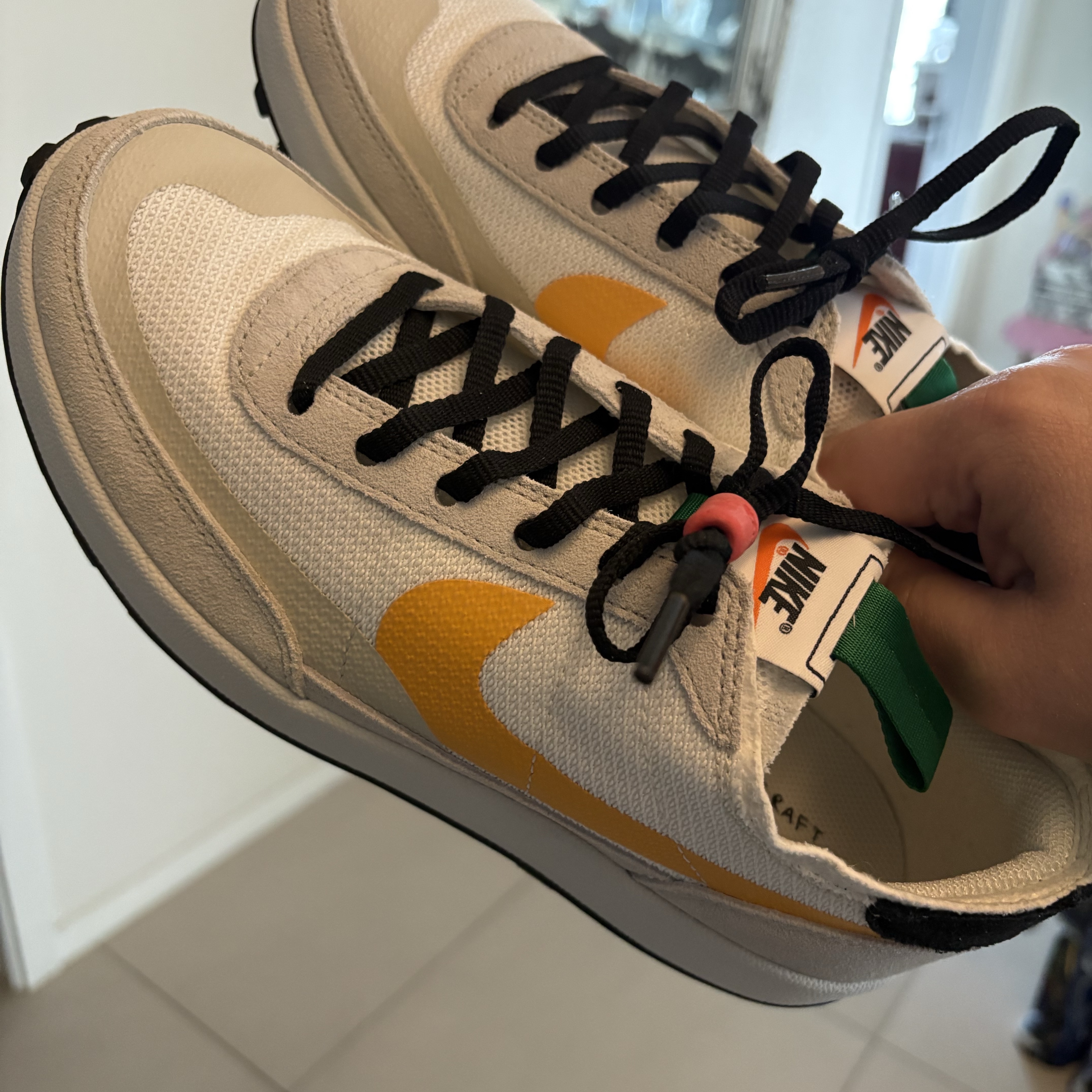 Nike x Tom Sachs General Purpose Shoe Pine Green University Gold 착용 스타일