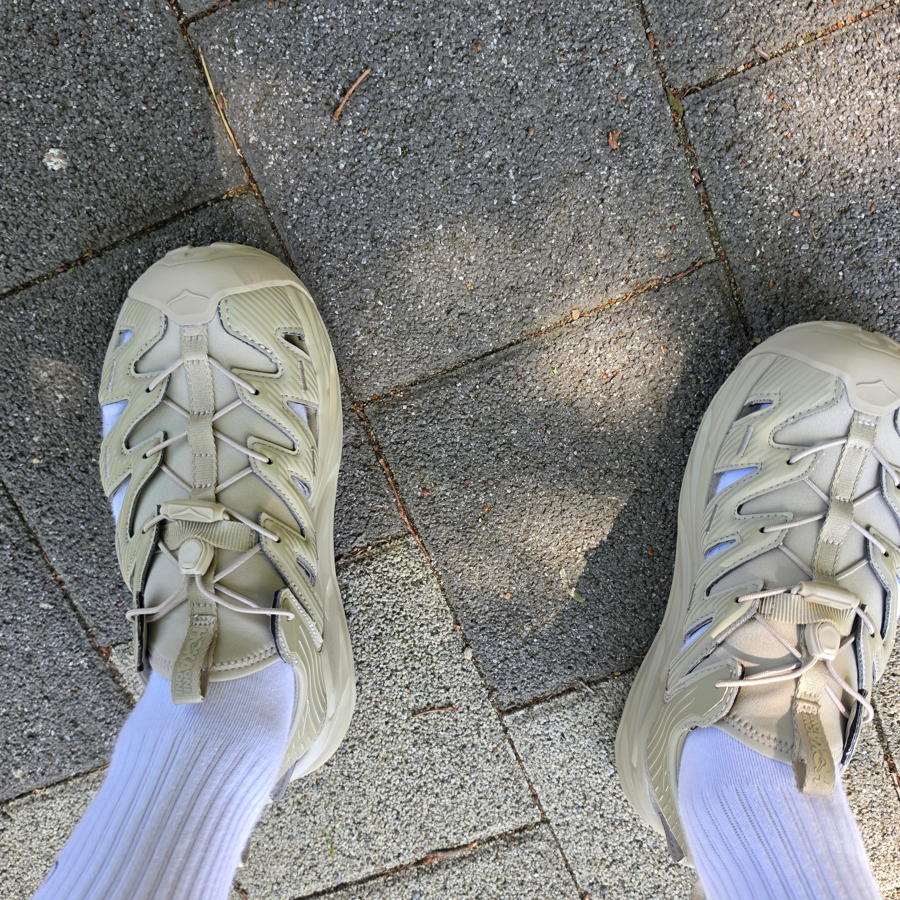 Hoka Hopara Oxford Tan 착용 스타일 - 1
