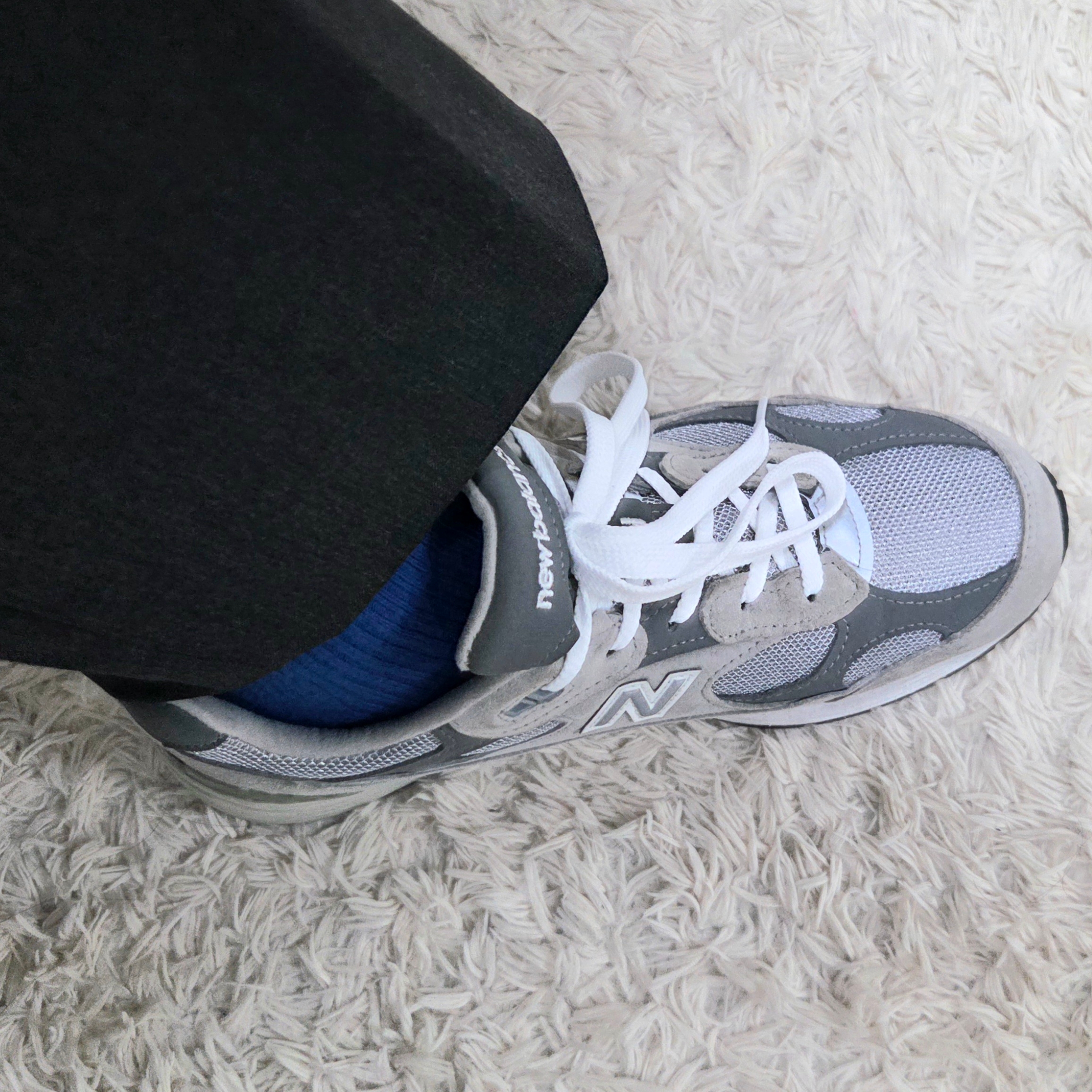 New Balance 992 Made in USA Grey - D Standard 착용 스타일 - 2