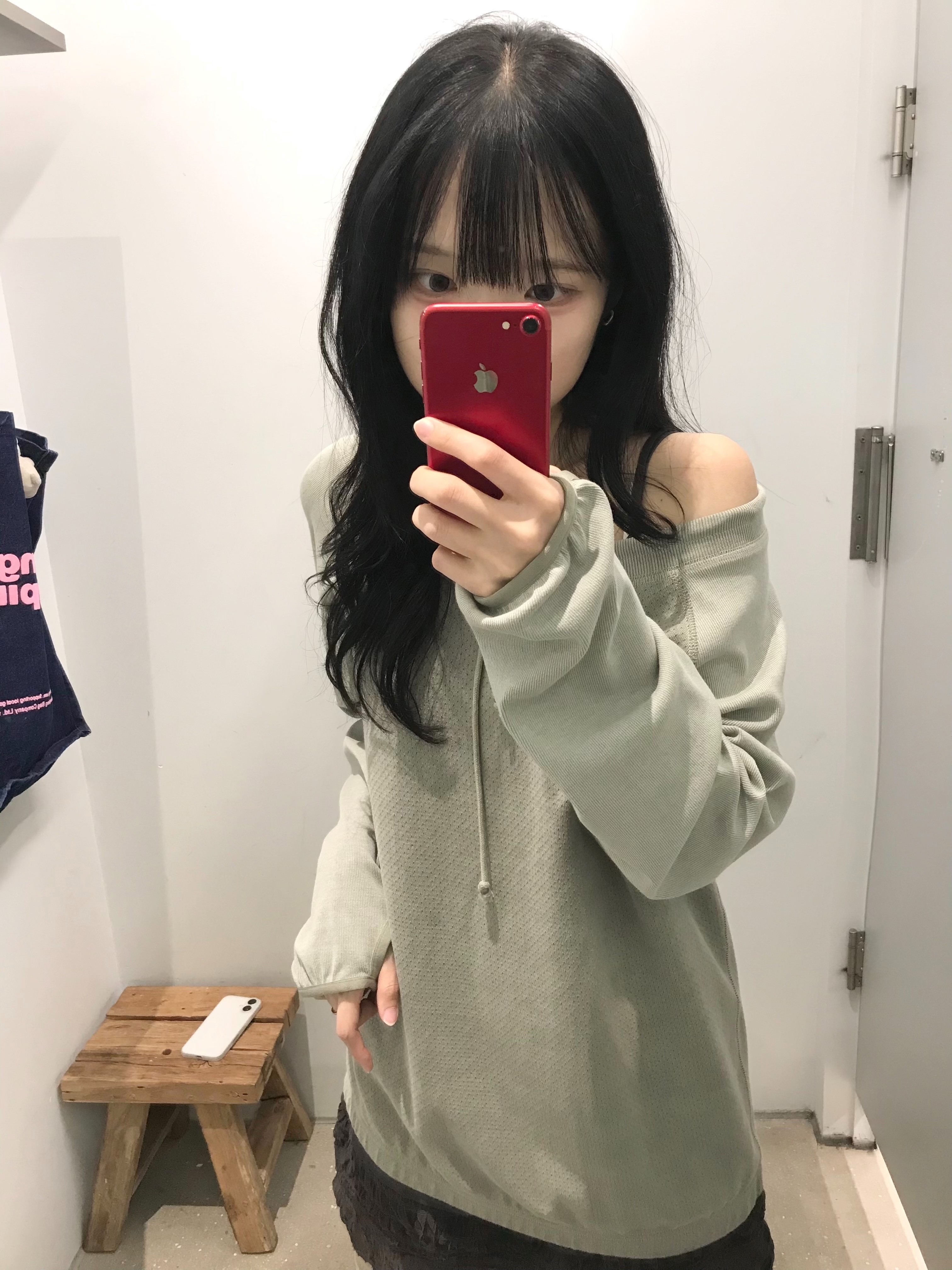 Polyteru Women Mellow Pullover Light Sage 착용 스타일 - 1
