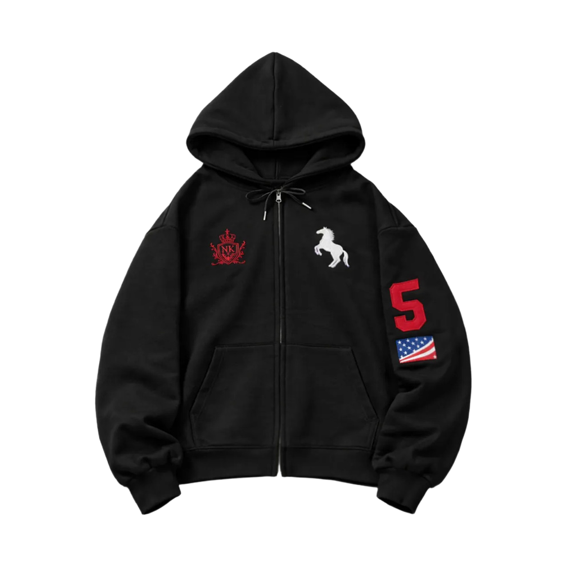 닉켈하우스 26 동키 후드집업 블랙(NICKELHOUSE 26 DONKEY ZIP-UP Black)