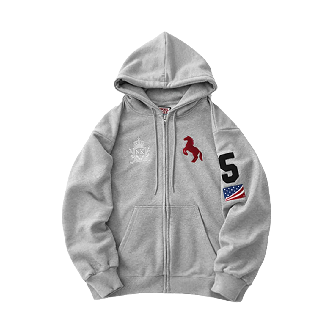 닉켈하우스 26 동키 후드집업 그레이(NICKELHOUSE 26 DONKEY ZIP-UP Gray)
