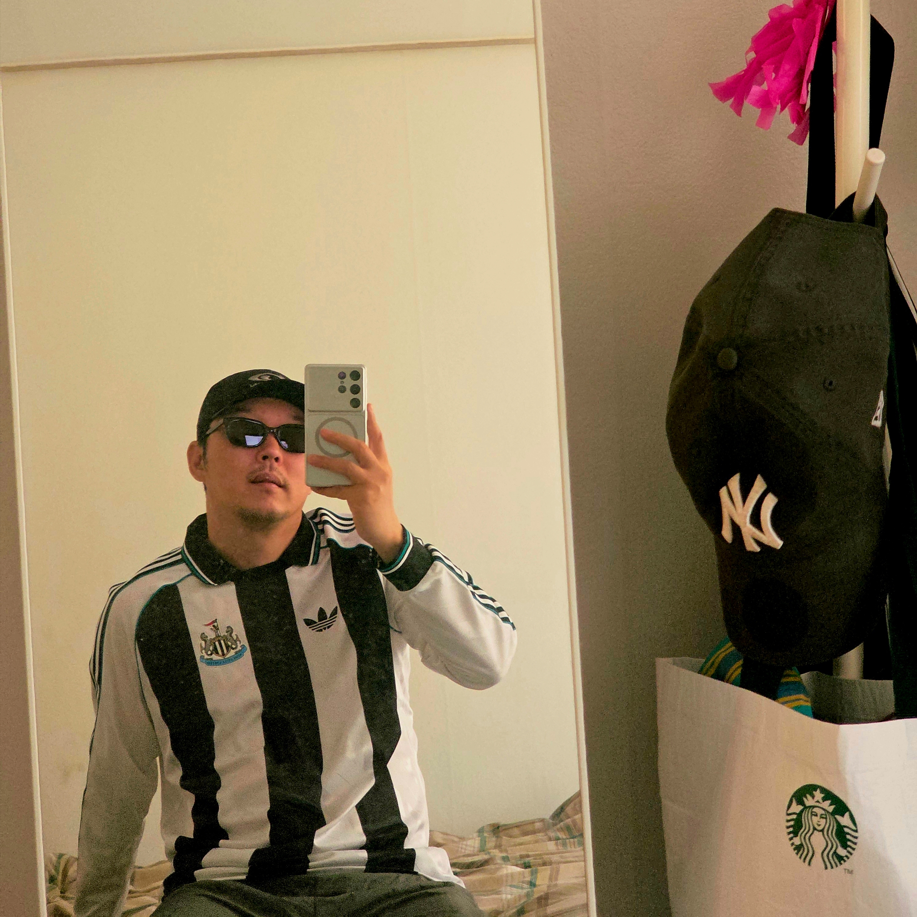 Adidas Newcastle United FC LFSTLR Jersey White - KR Sizing 착용 스타일
