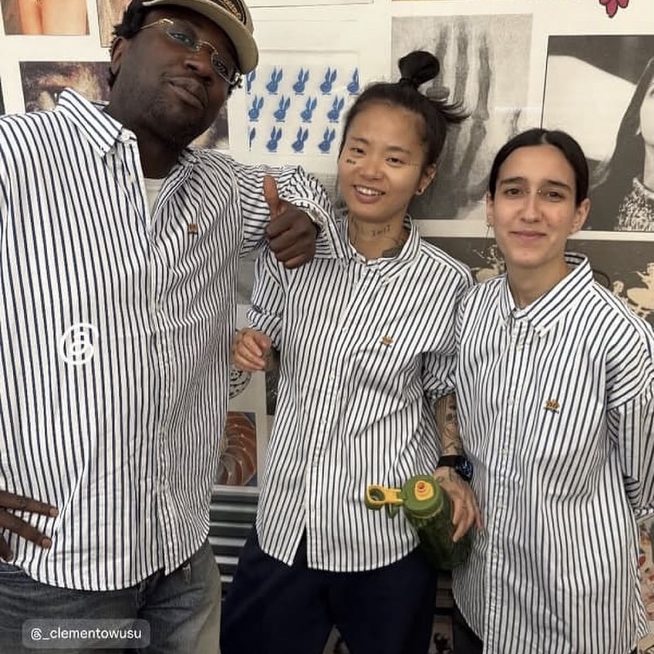 Supreme Stripe Shirt White - 26SS 착용 스타일