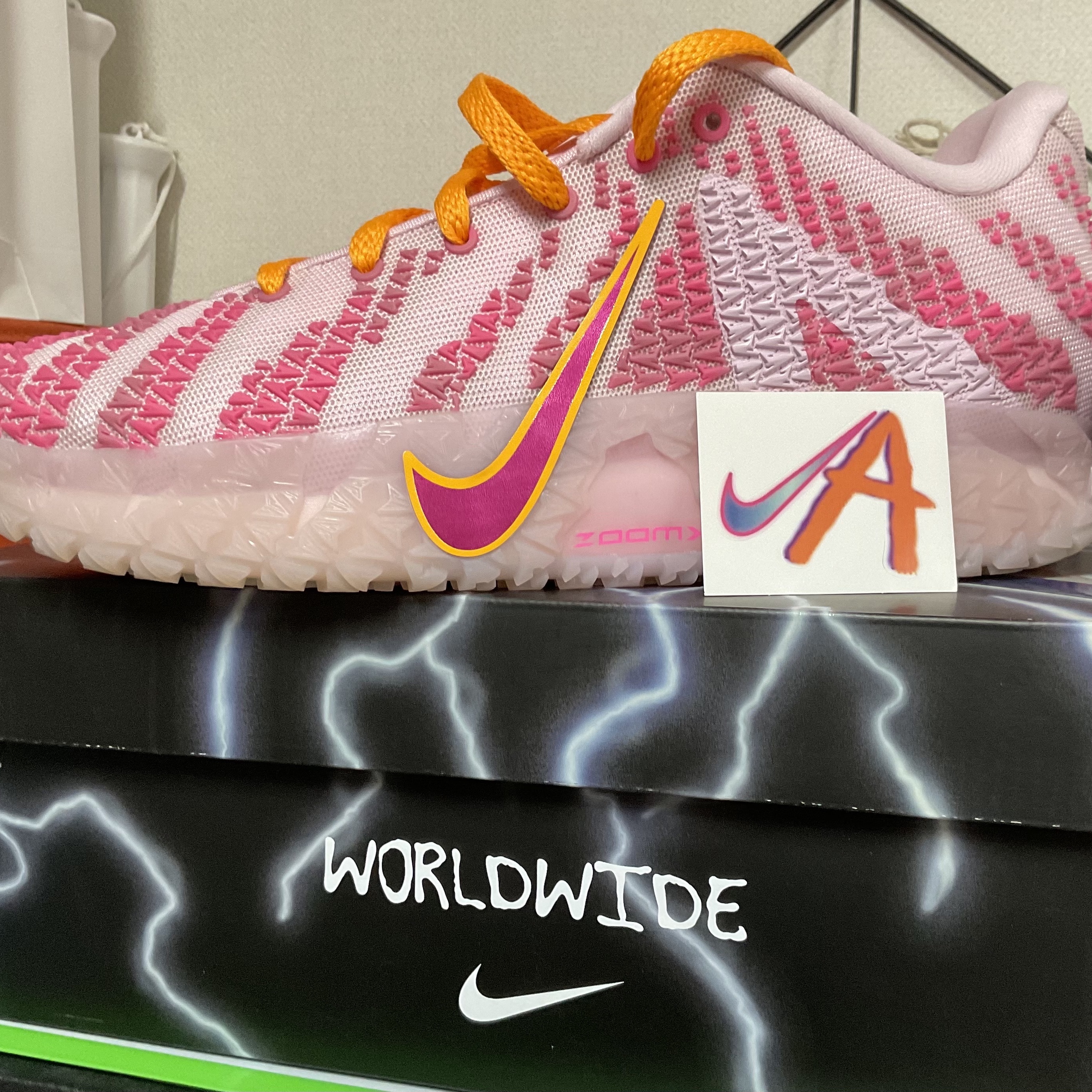 Nike Ja 3 EP Pink Foam Silt Red 착용 스타일