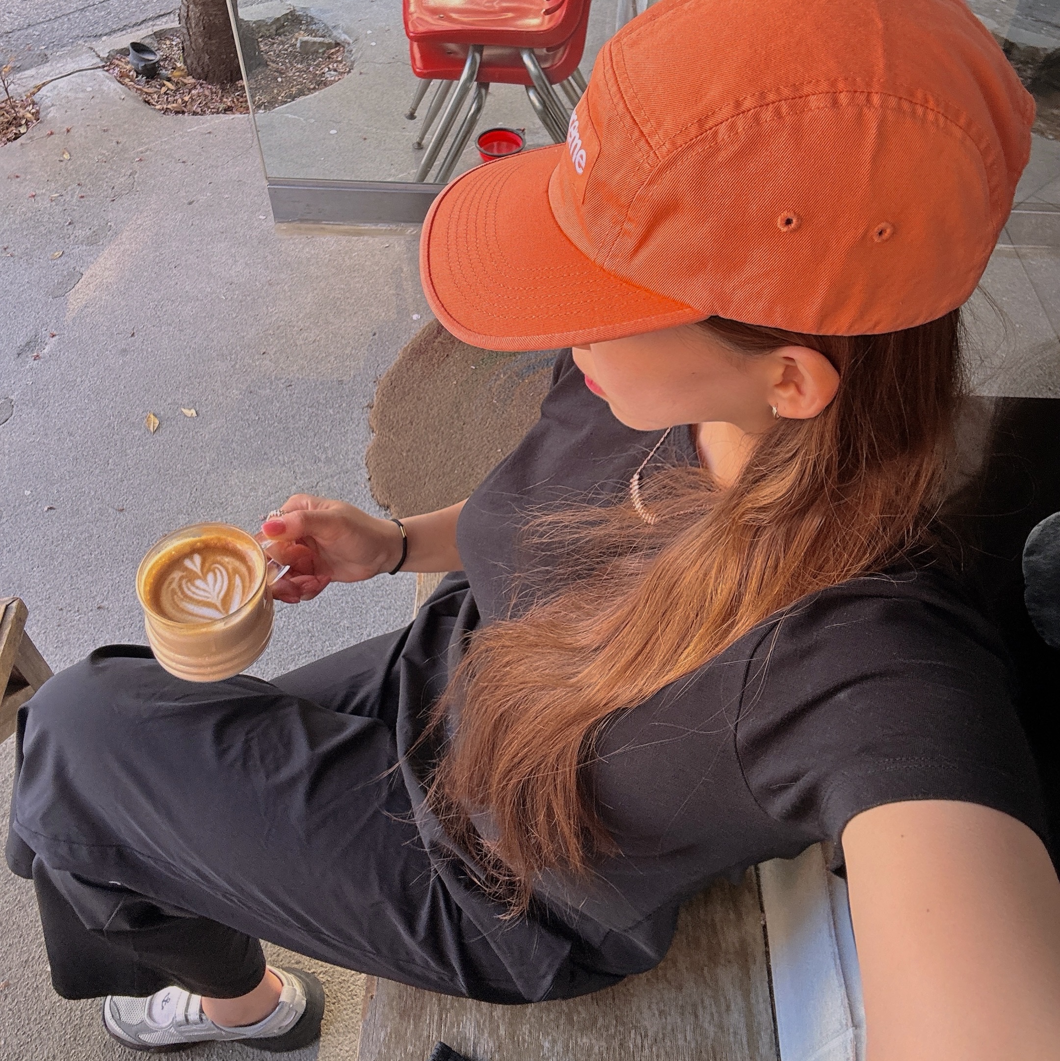 Supreme Washed Chino Twill Camp Cap Light Orange - 26SS ์ฐฉ์ฉ ์คํ์ผ - 1