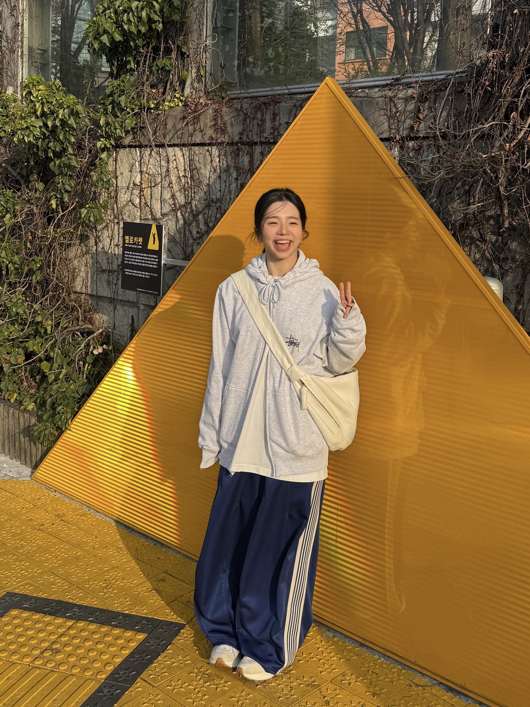 Lemaire Large Croissant Bag Soft Nappa Leather White, Needles H.D. Track Pants Poly Smooth Royal 착용 스타일 - 1