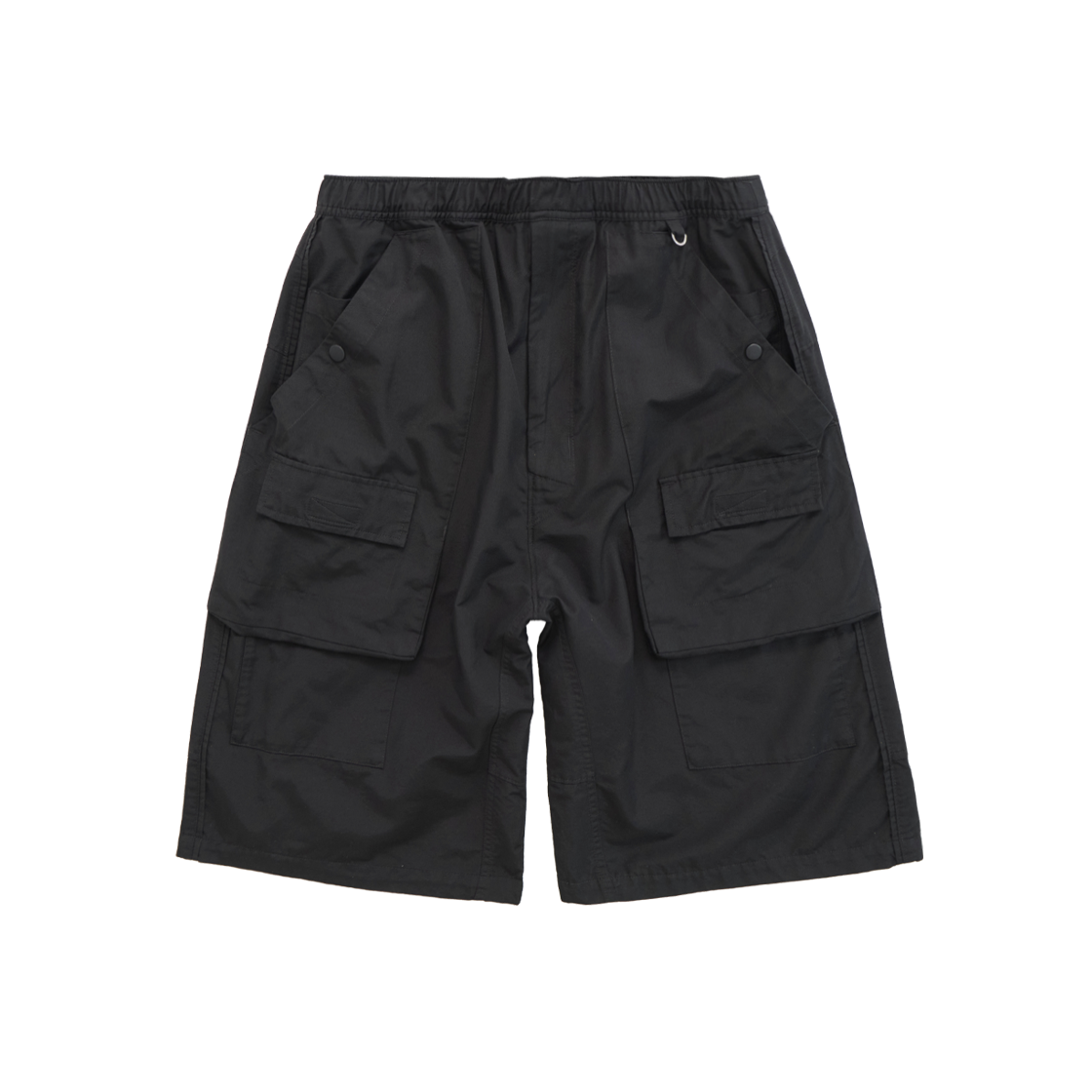 폴리테루 프론트 카고 1/2 팬츠 블랙(Polyteru Front Cargo 1/2 Pants Black)