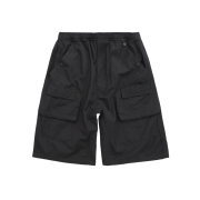 Polyteru Front Cargo 1/2 Pants Black