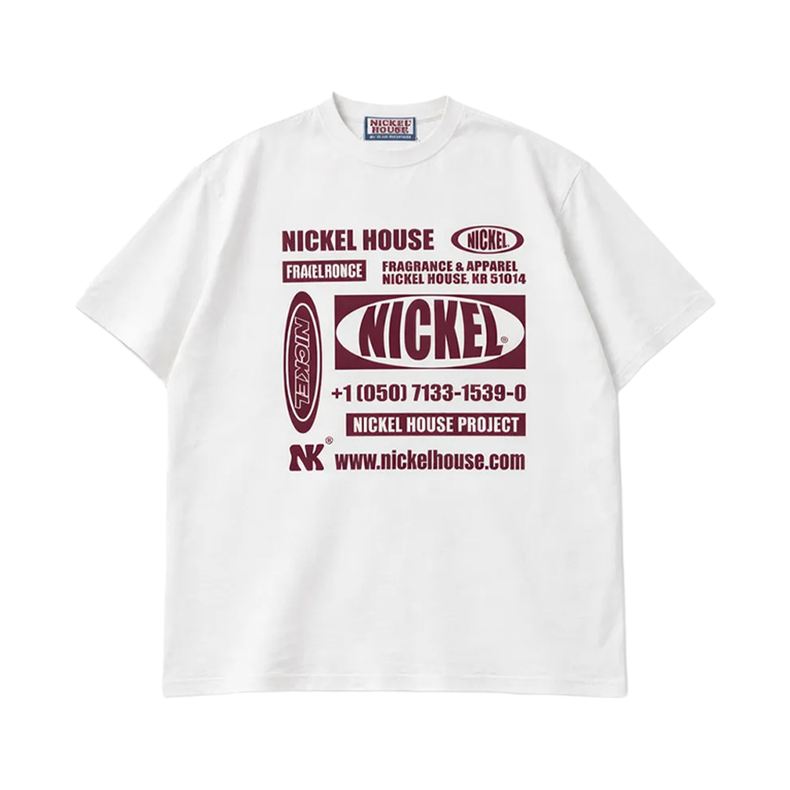 닉켈 그룹 반팔티셔츠 화이트(NICKEL GROUP T-SHIRTS White)
