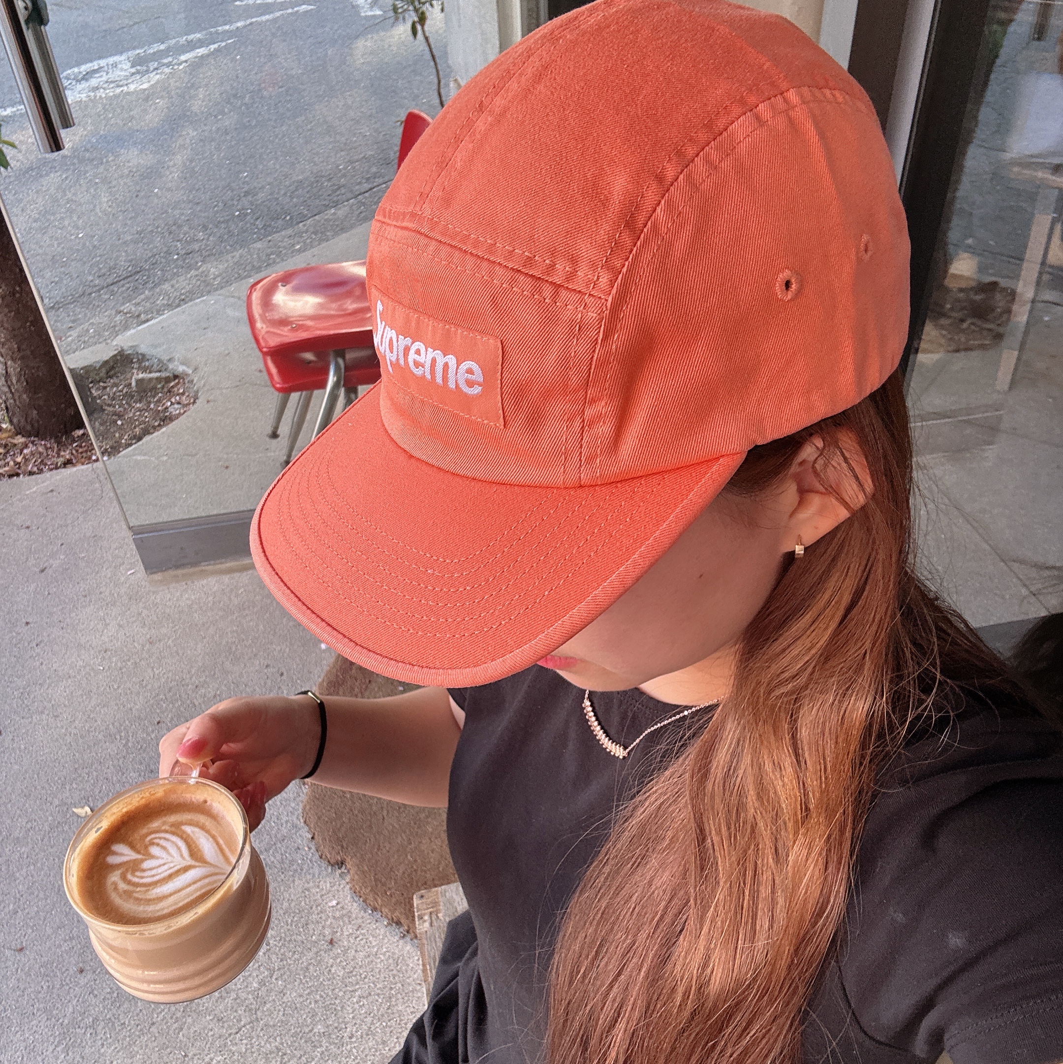 Supreme Washed Chino Twill Camp Cap Light Orange - 26SS ์ฐฉ์ฉ ์คํ์ผ - 2