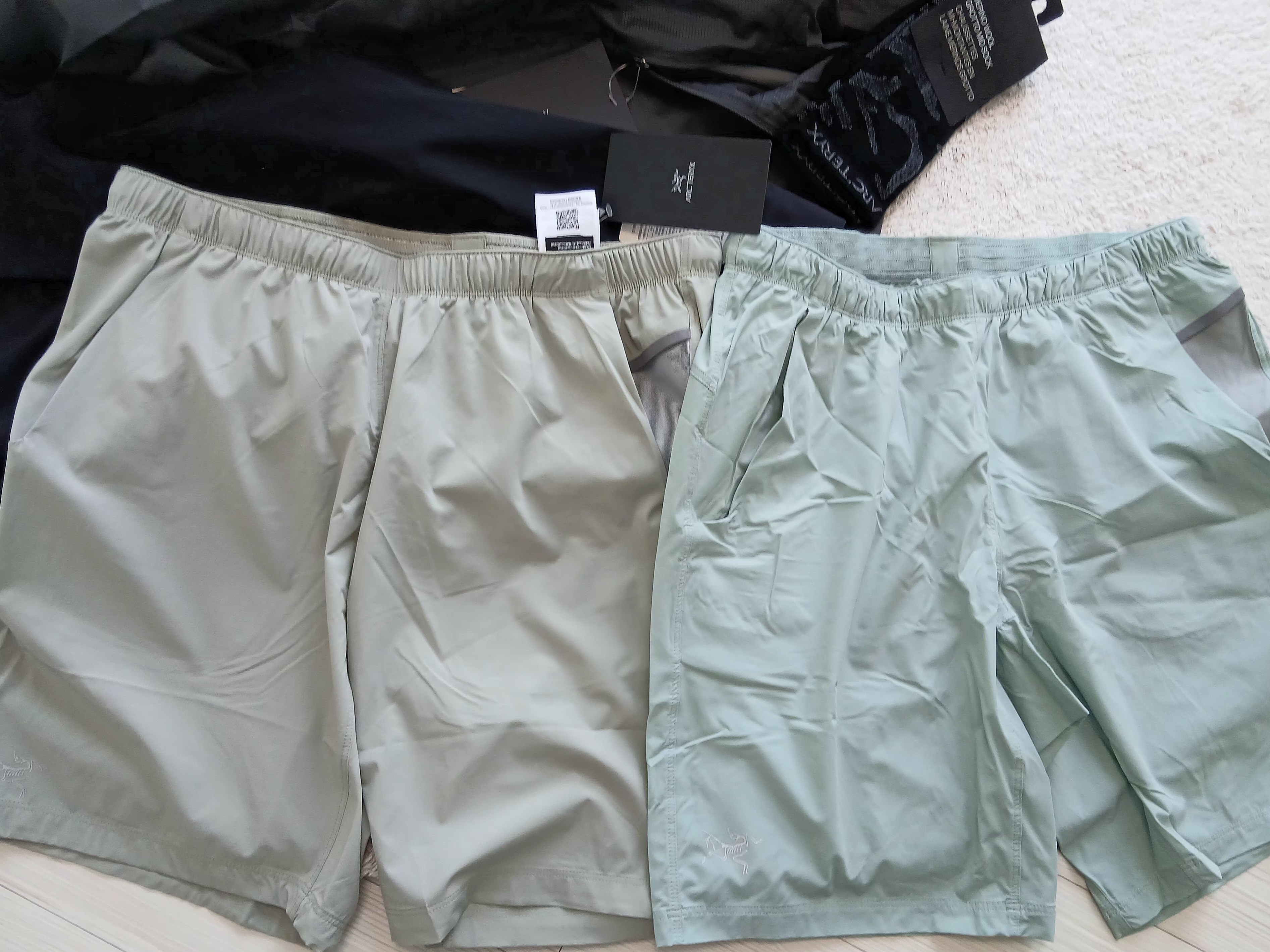 Arc'teryx Incendo Short 9 Inch Habitat, Arc'teryx Incendo Shorts 9 Inch Black 착용 스타일