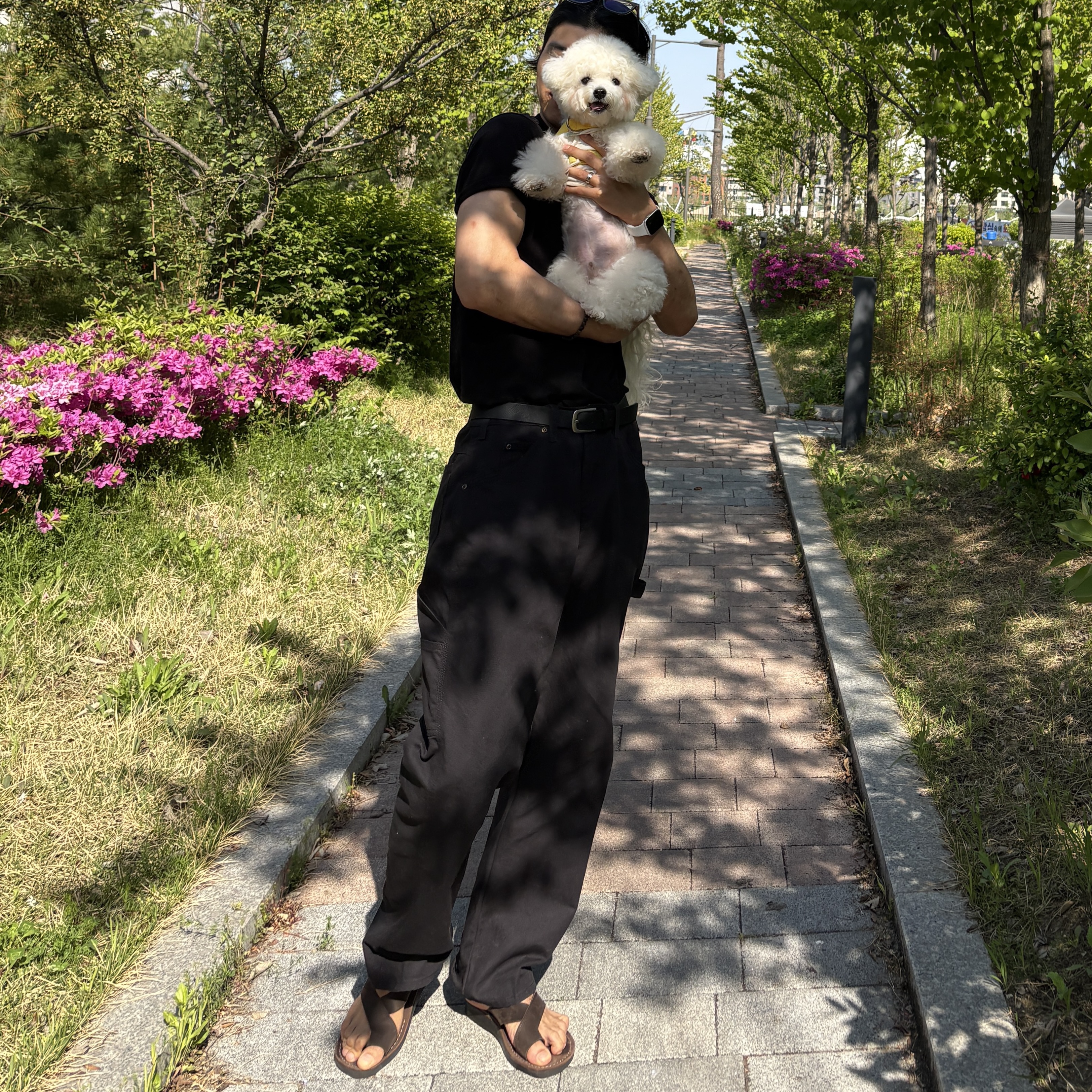 Jerusalem Sandals 1091NN Echo Brown 착용 스타일