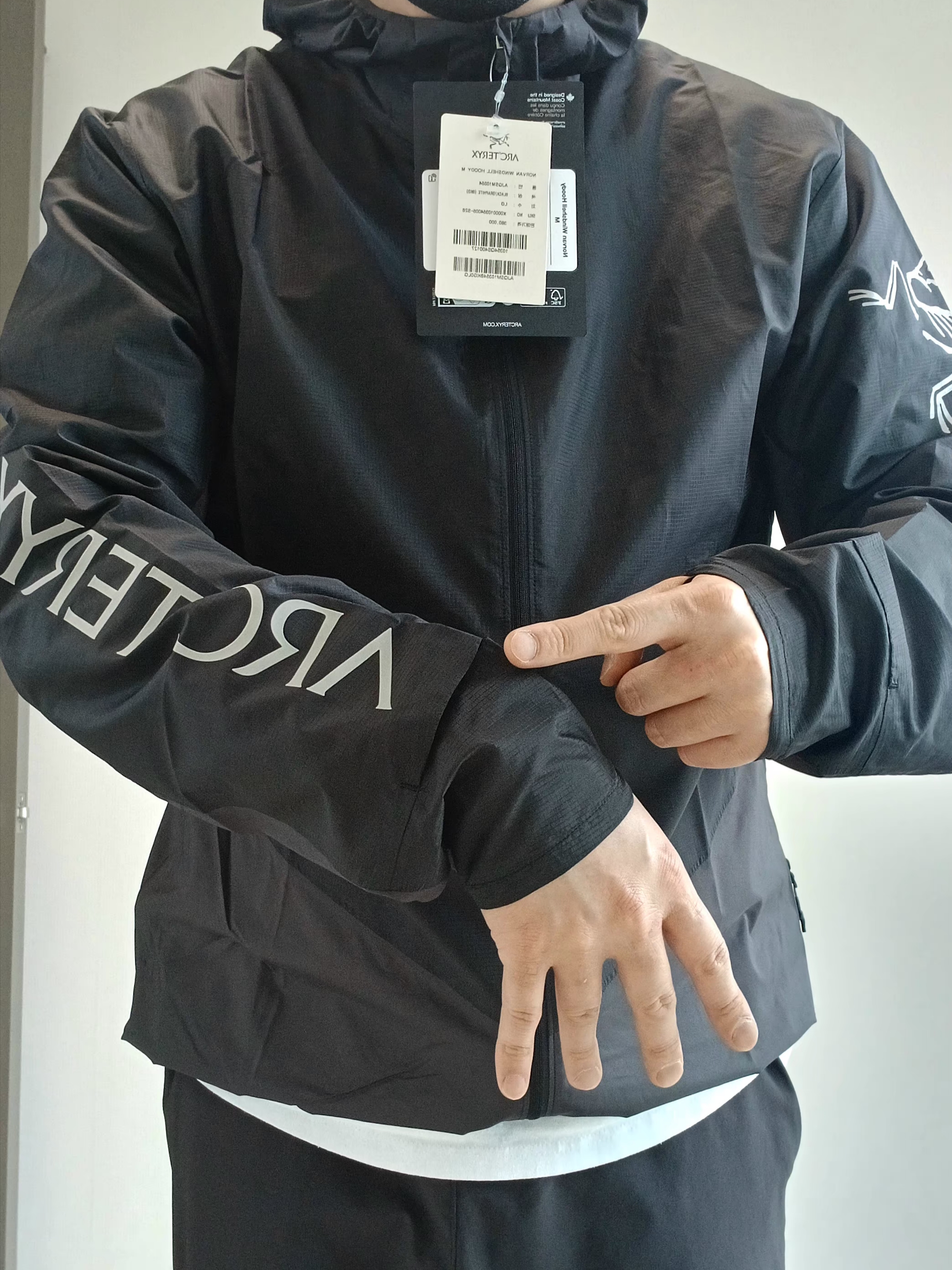 Patagonia Terrebonne Joggers Black, Arc'teryx Bird Word Cap 24K Black 착용 스타일 - 4