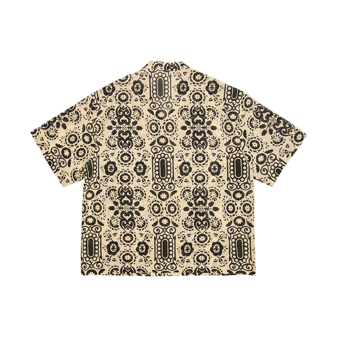 고트 80s 코튼 패턴 하와이안 셔츠 아이보리 블랙(GORT 80s Cotton Pattern Hawaiian Shirts Ivory Black) - 2