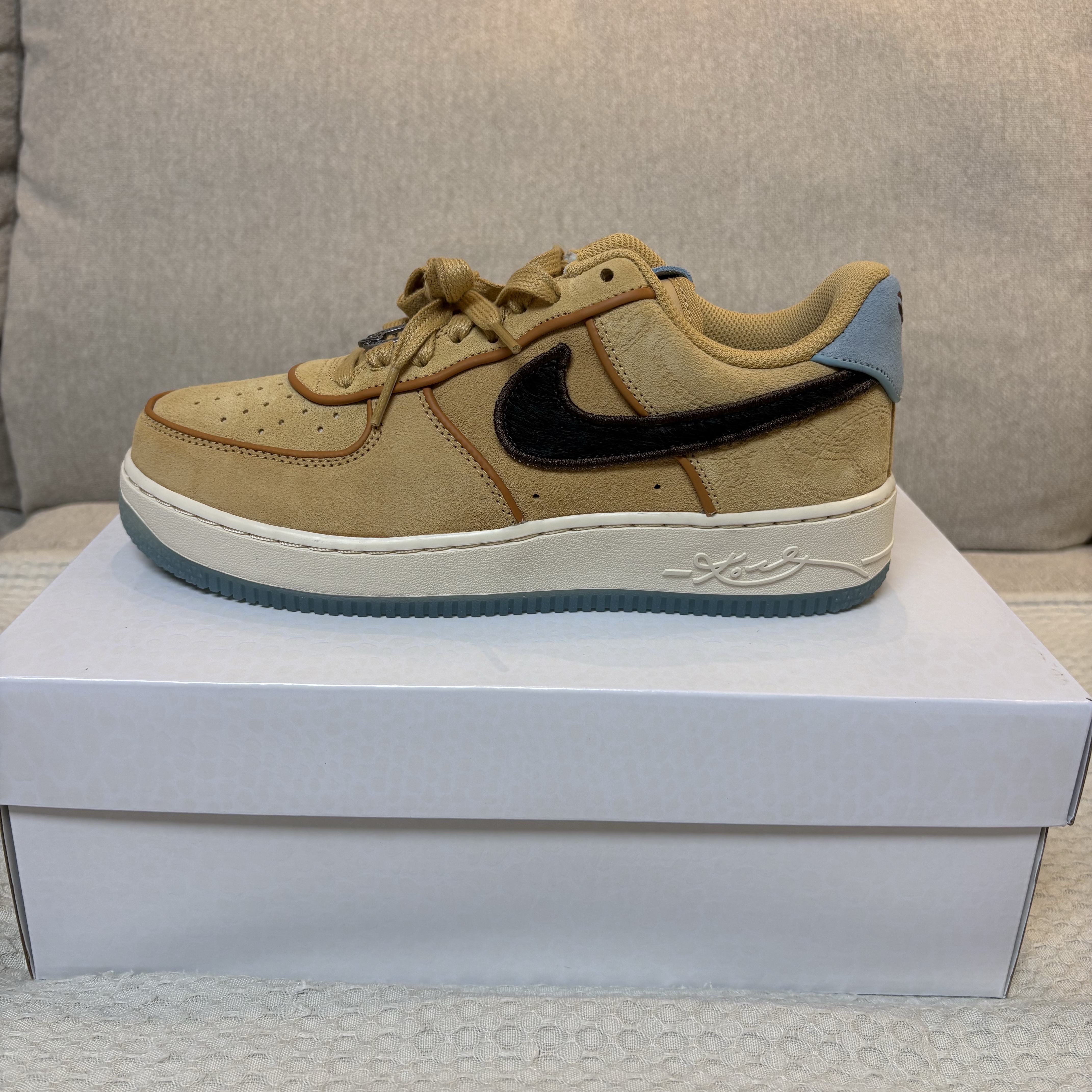 Nike x Kobe Bryant Air Force 1 Low Protro Twine Baroque Brown 착용 스타일 - 2