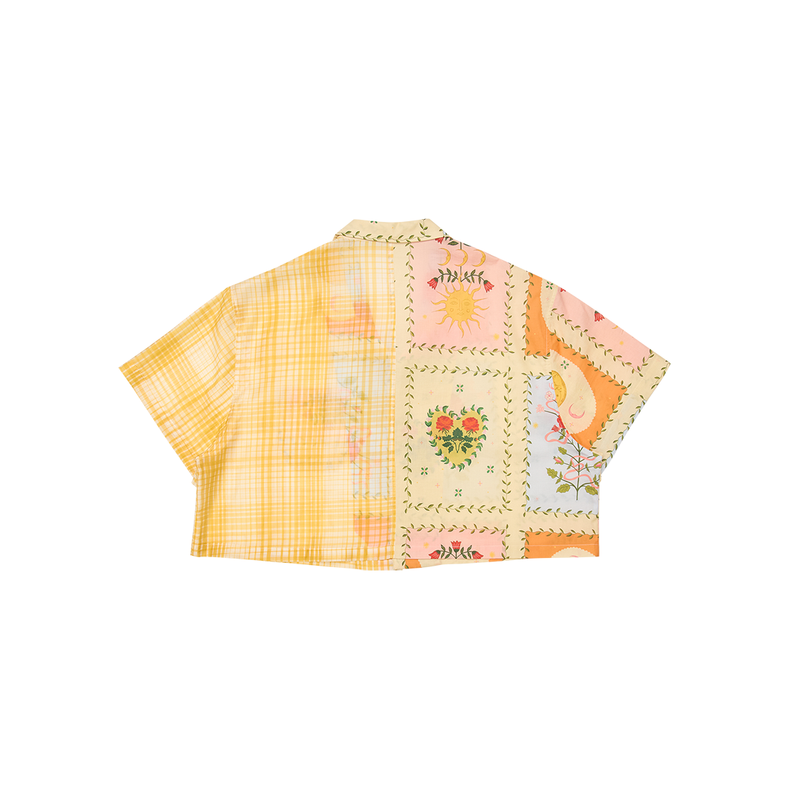 고트 80s 코튼 &  텐셀 숏 셔츠 옐로((W) GORT 80s Cotton & Tencel Short Shirt Yellow) - 2