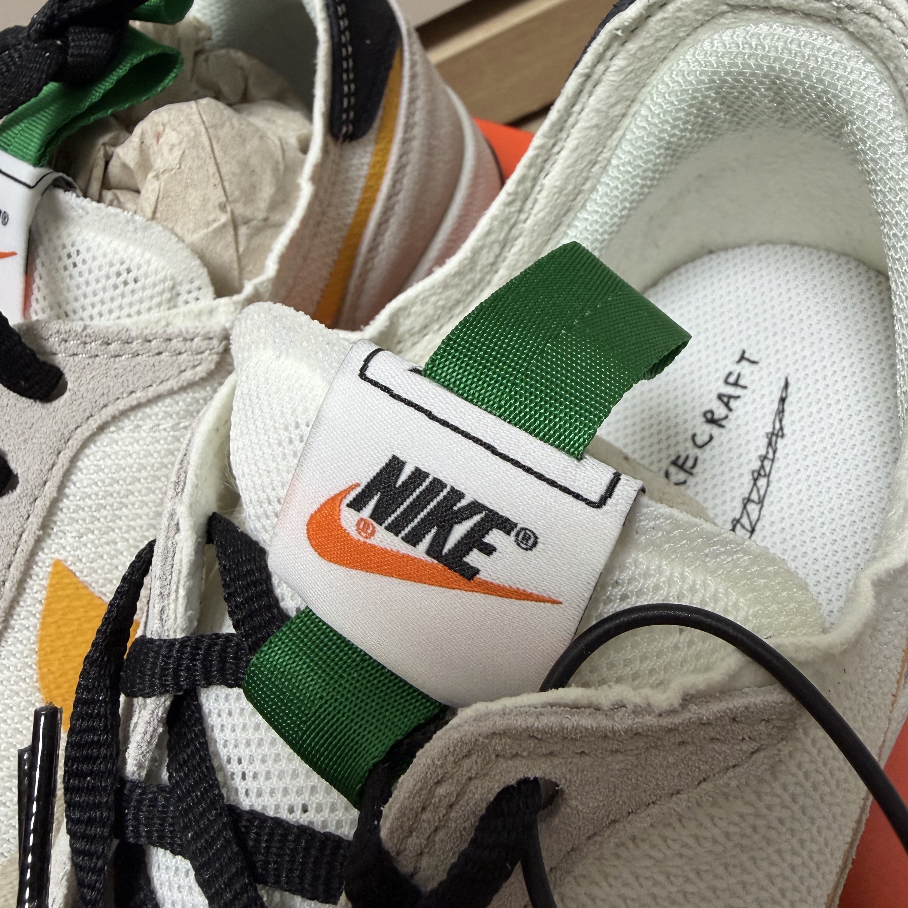 Nike x Tom Sachs General Purpose Shoe Pine Green University Gold 착용 스타일 - 3