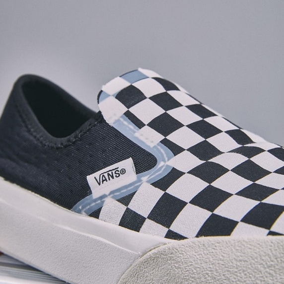 Vans Checkerboard Comfycush One Black 착용 스타일
