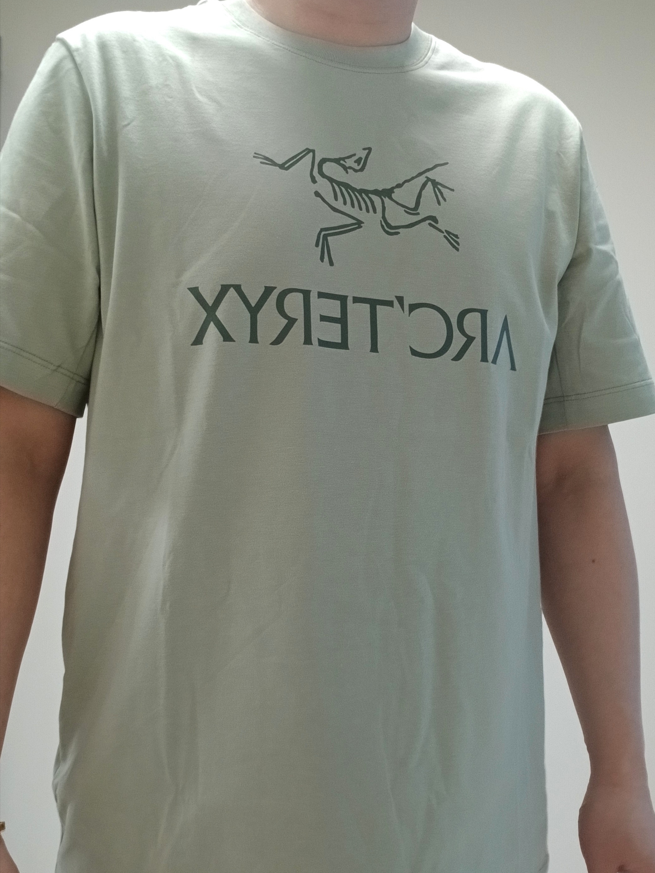 Arc'teryx Arc'word Logo SS T-Shirt Habitat 착용 스타일 - 3