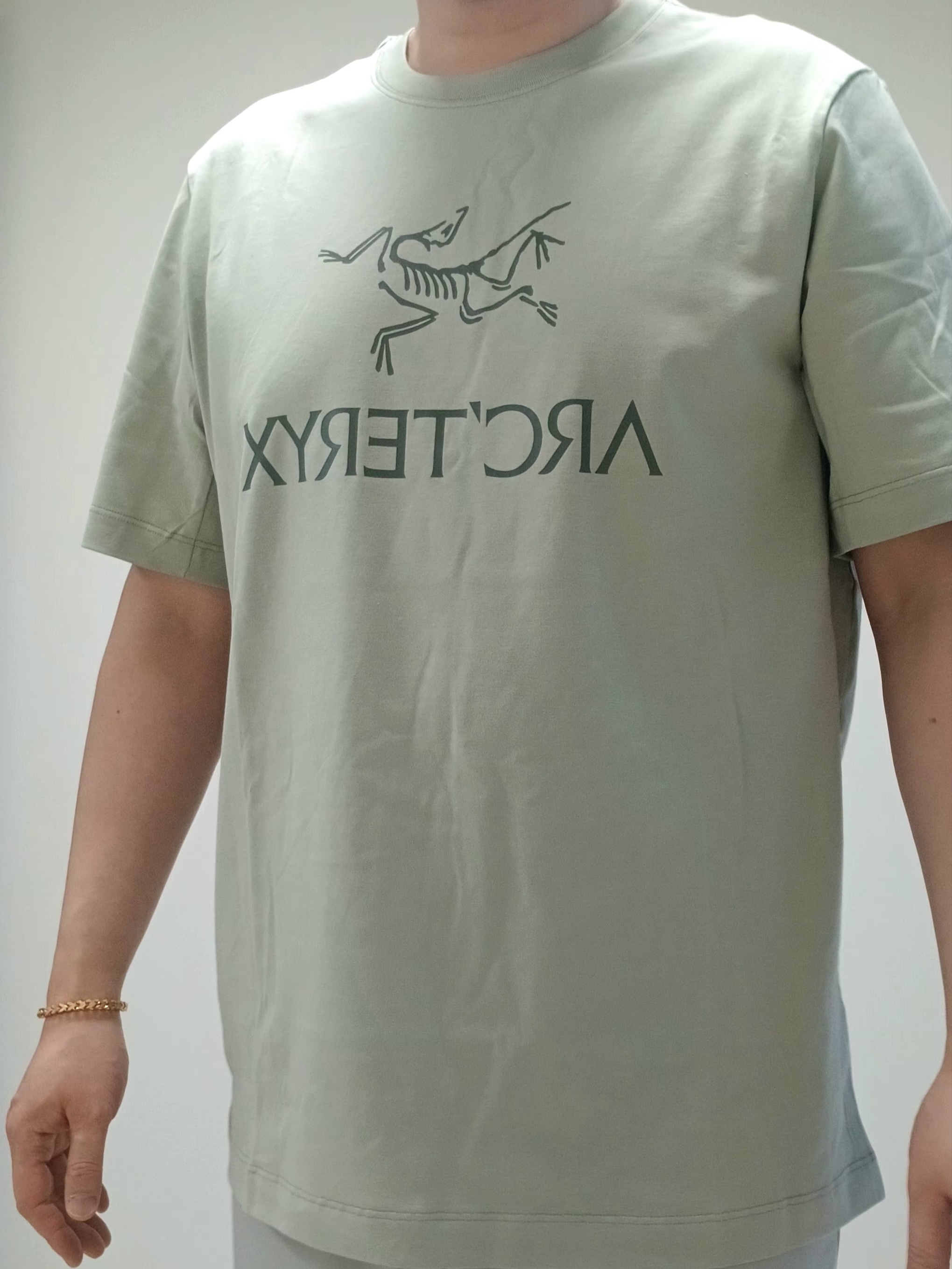 Arc'teryx Arc'word Logo SS T-Shirt Habitat 착용 스타일 - 1