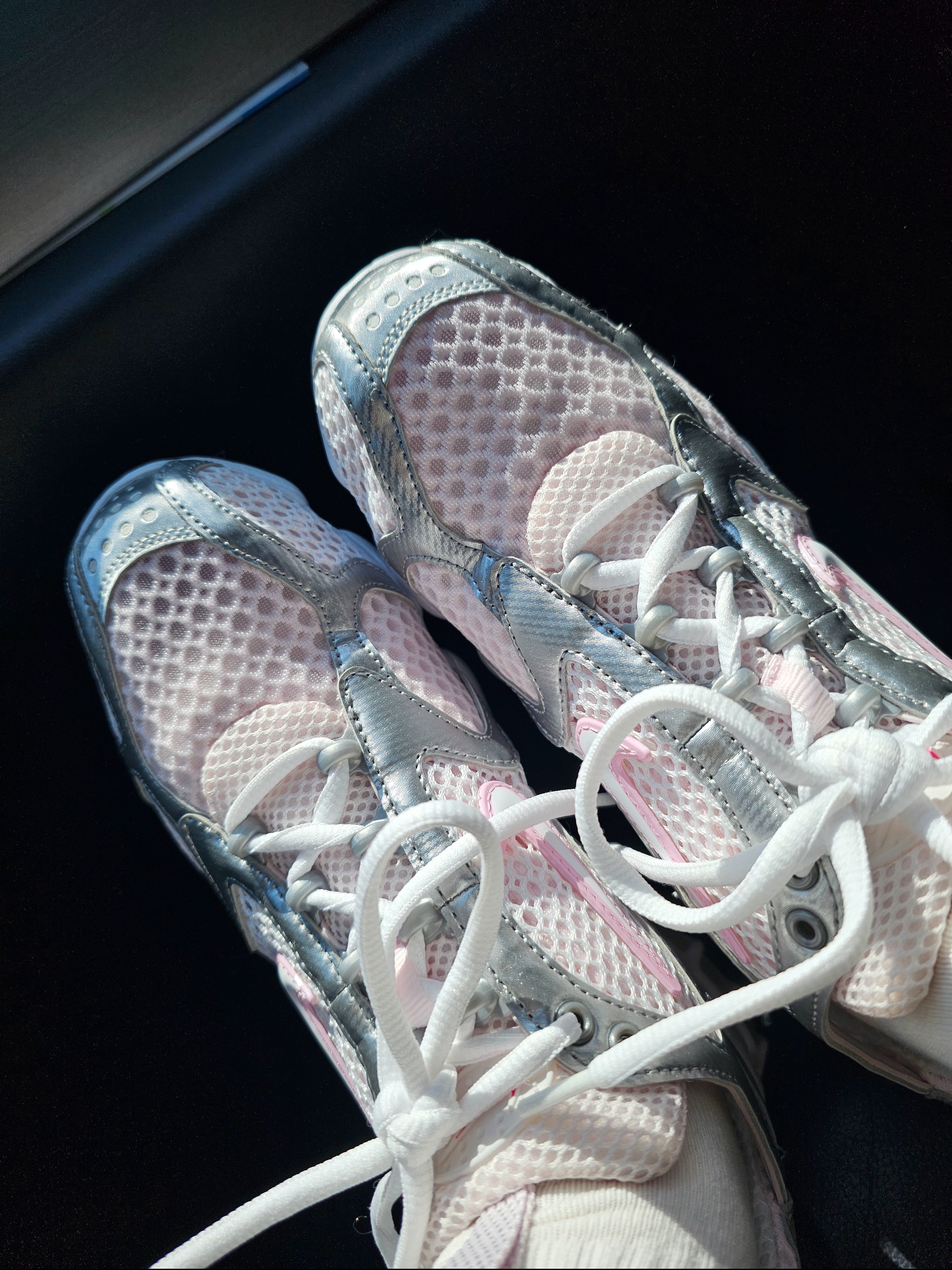 (W) Nike Air Zoom Spiridon Cage 2 Pale Pink 착용 스타일