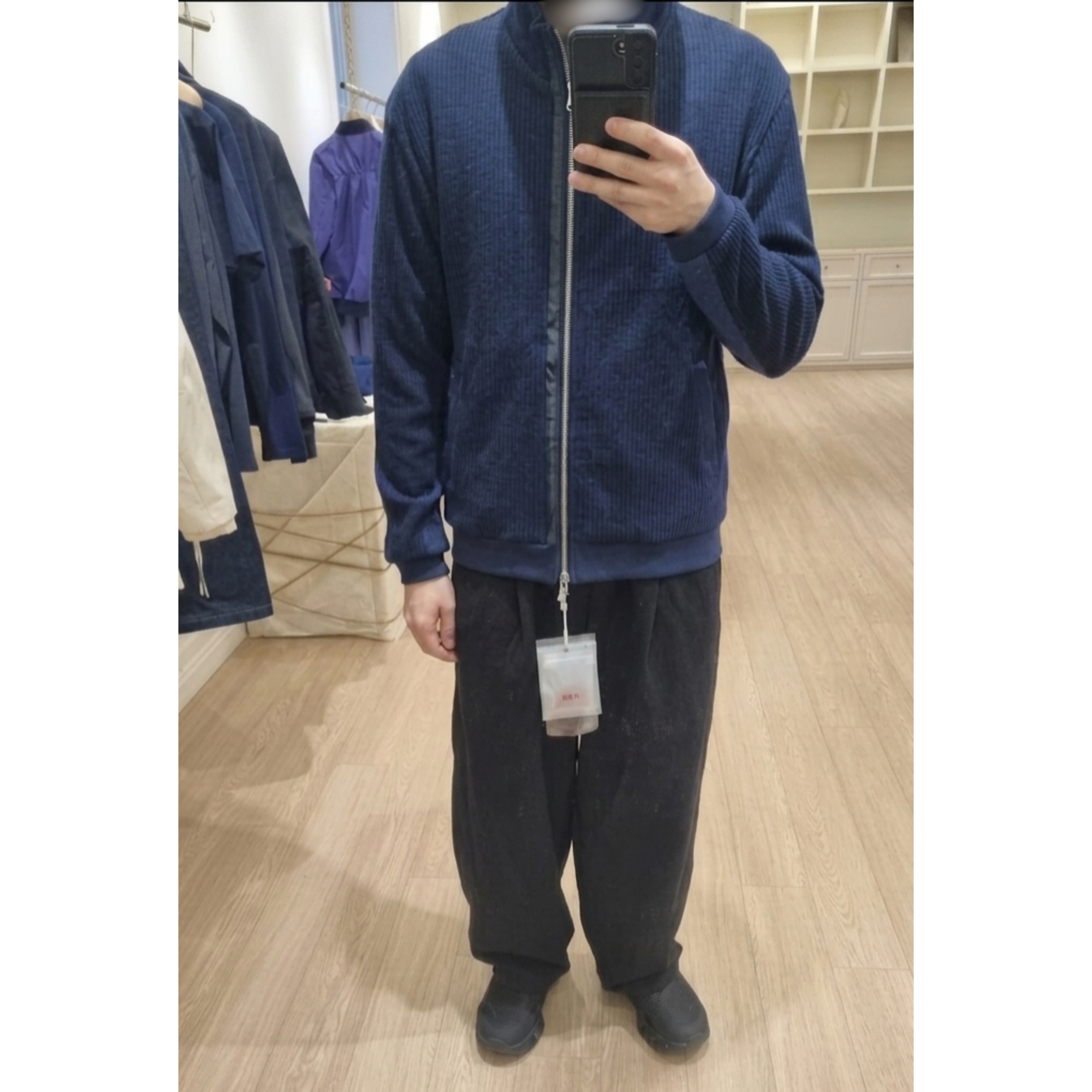 On Running x Post Archive Faction (Paf) Cloudmonster 2 Black Magnet, Xlim EP.9 01 Jersey Blue Deep Blue 착용 스타일 - 1
