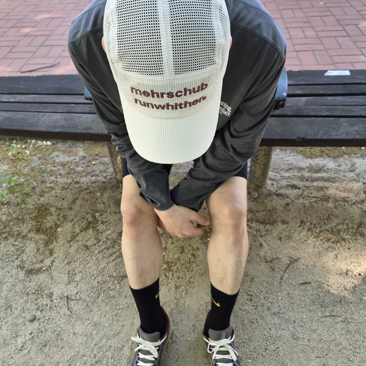 [KREAM 단독] RWR x MEHR Mesh Cap Ivory, Nike Air Zoom Pegasus 41 PRM Medium Ash Cave Stone 착용 스타일 - 5