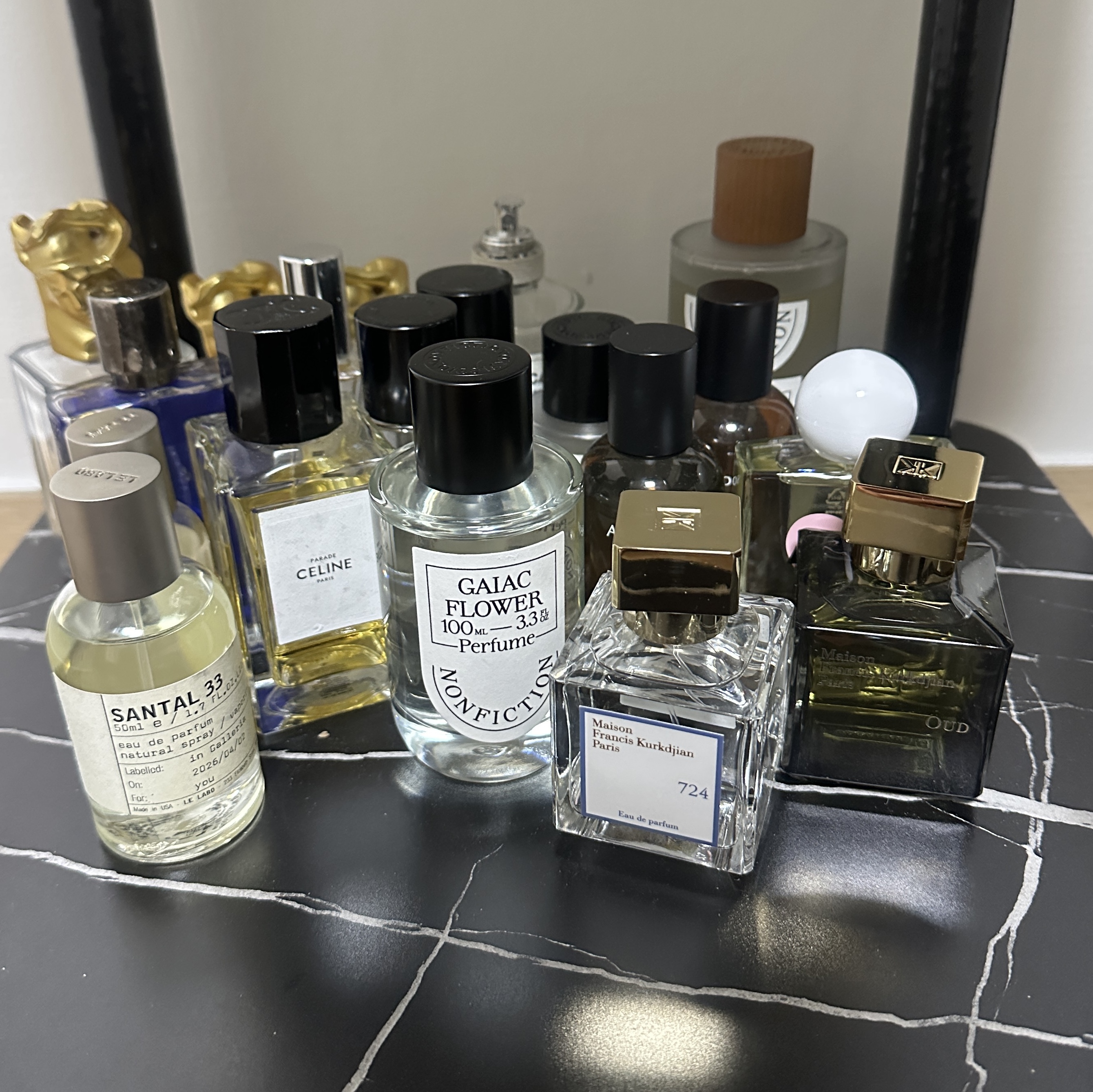 Maison Francis Kurkdjian Oud Eau De Parfum 70ml, Nonfiction Perfume Gaiac Flower 100ml 착용 스타일