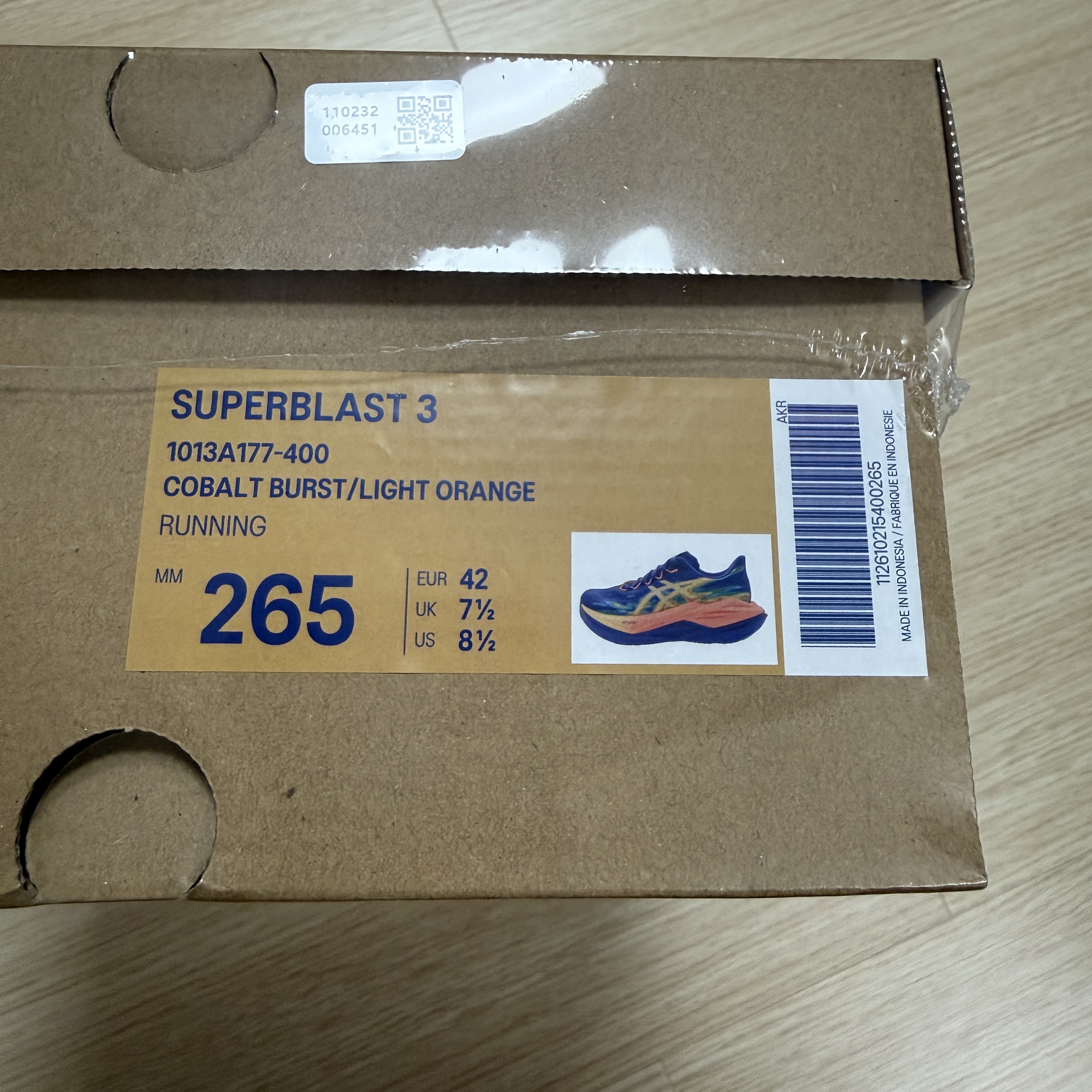 Asics Superblast 3 Cobalt Burst Light Orange 착용 스타일 - 2