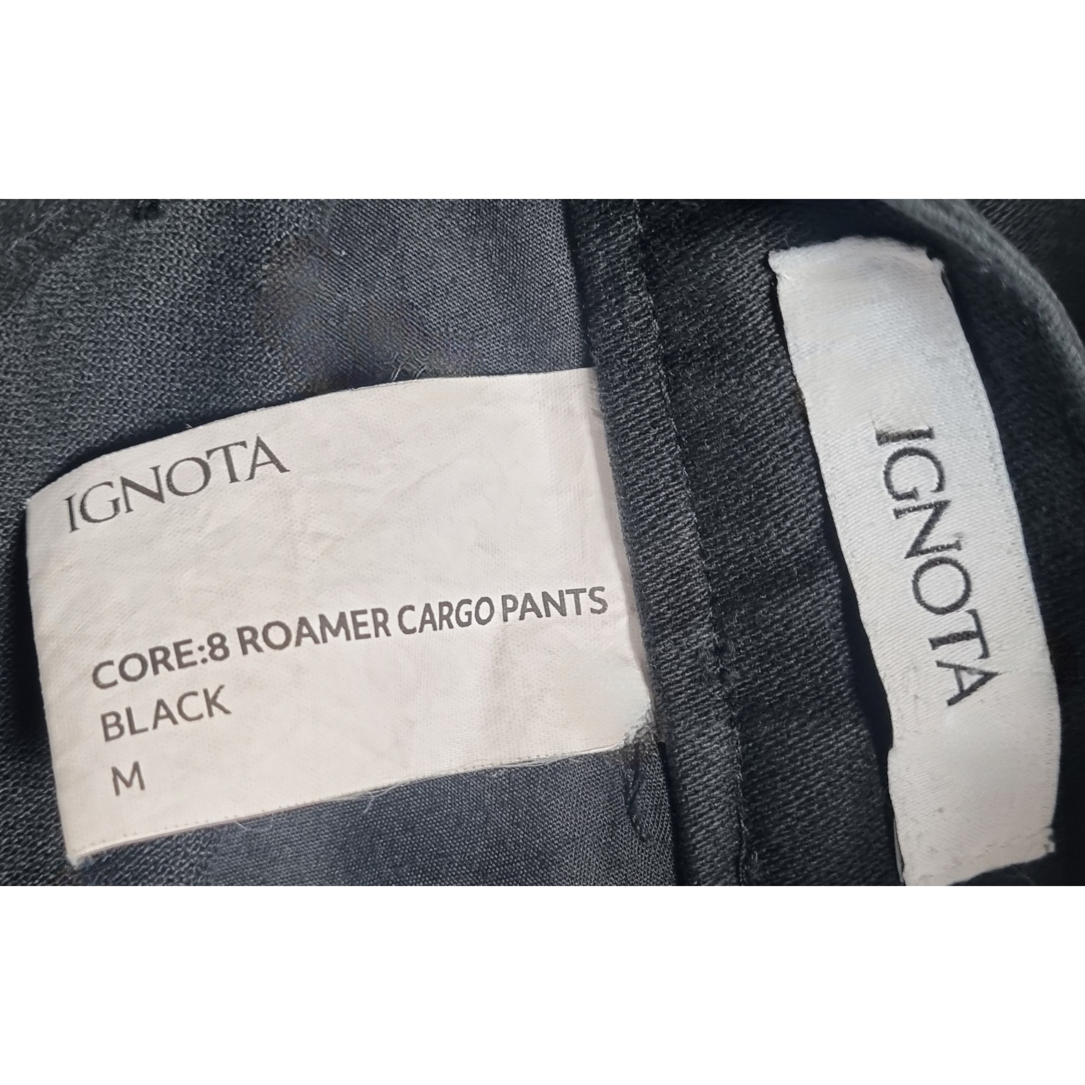 On Running x Post Archive Faction (Paf) Cloudmonster 2 Black Magnet, Ignota Core:8 Roamer Cargo Pants Black 착용 스타일 - 2