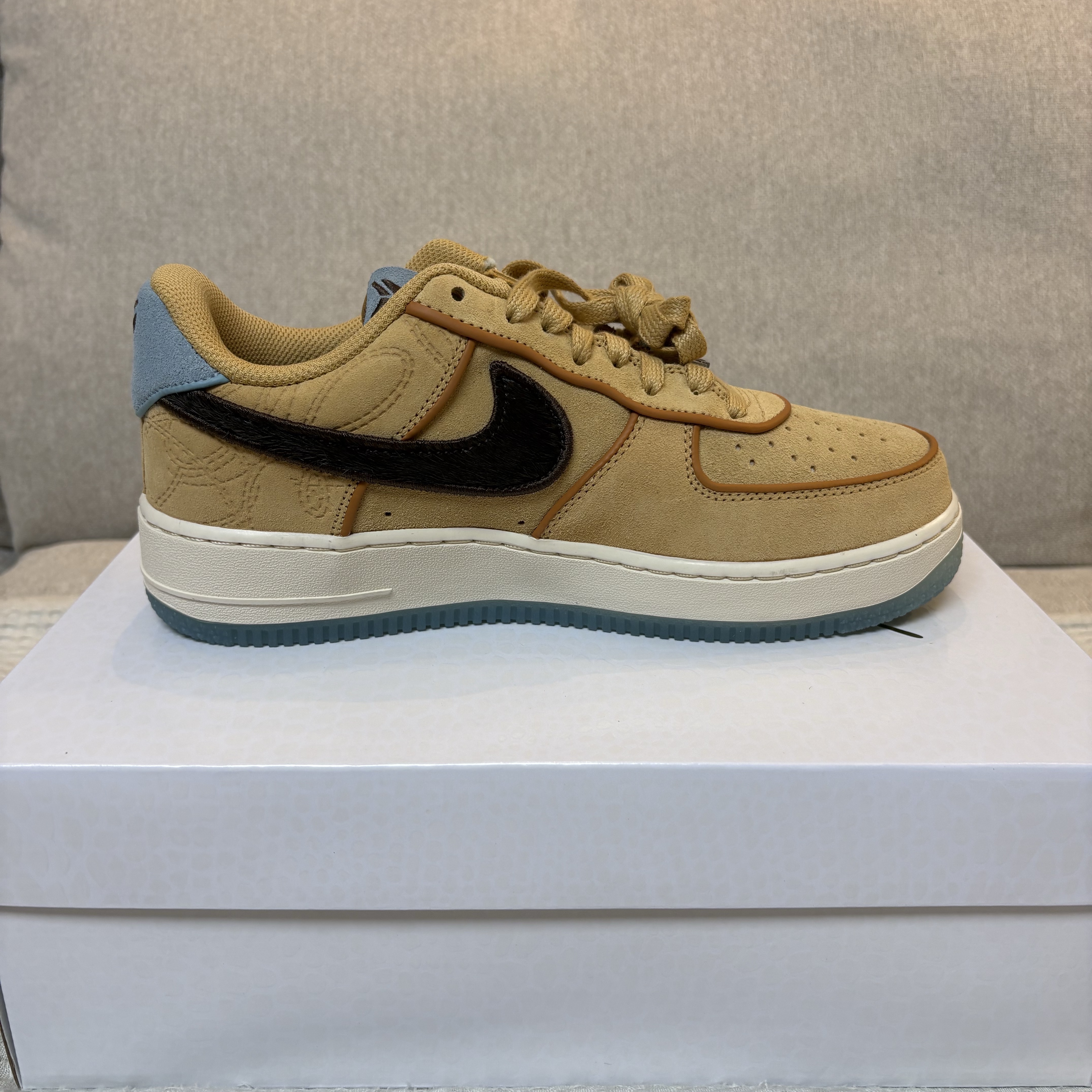 Nike x Kobe Bryant Air Force 1 Low Protro Twine Baroque Brown 착용 스타일 - 3