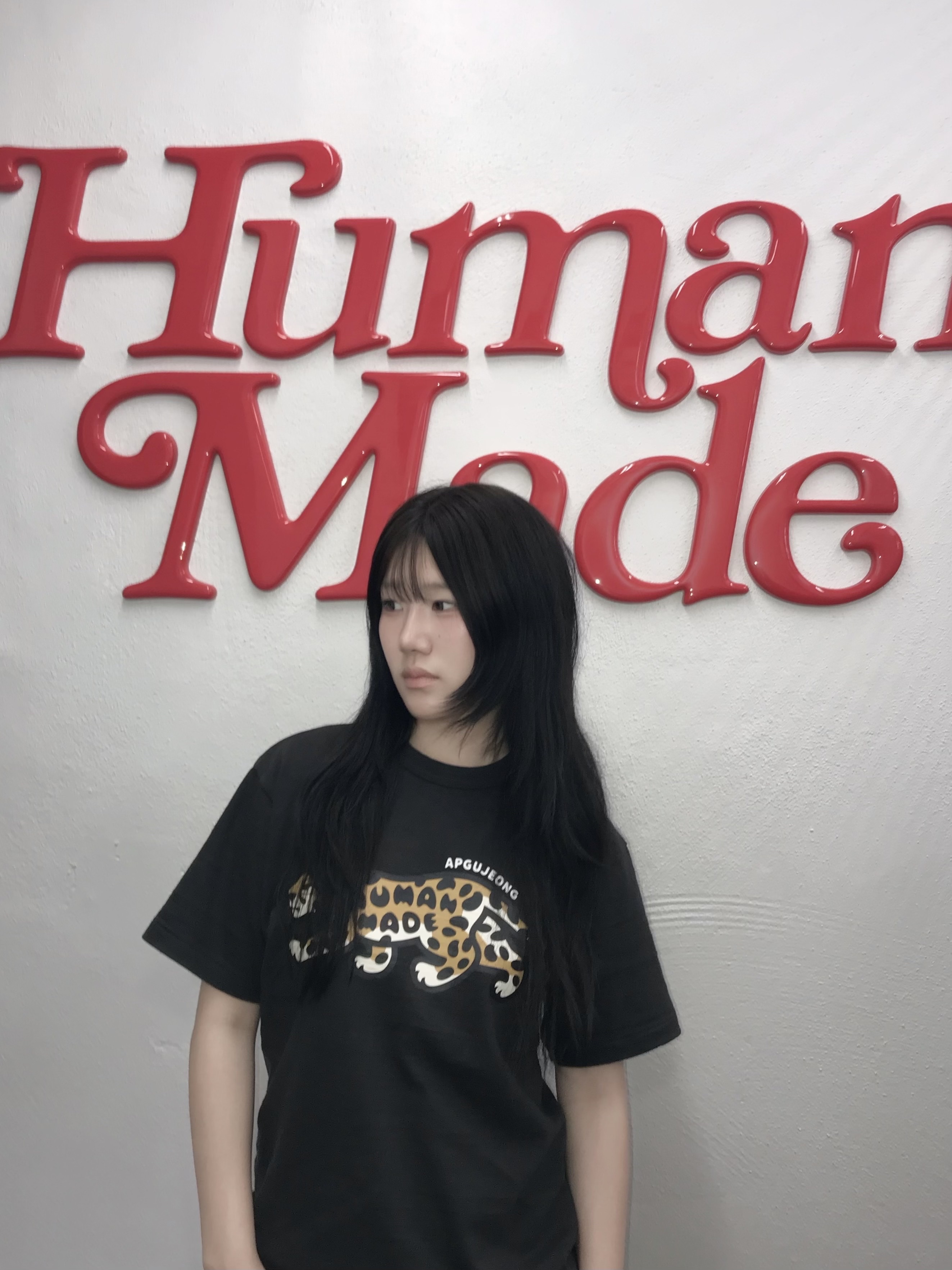 Human Made Animal Graphic T-Shirt Black - Apgujeong Store Exclusive 착용 스타일