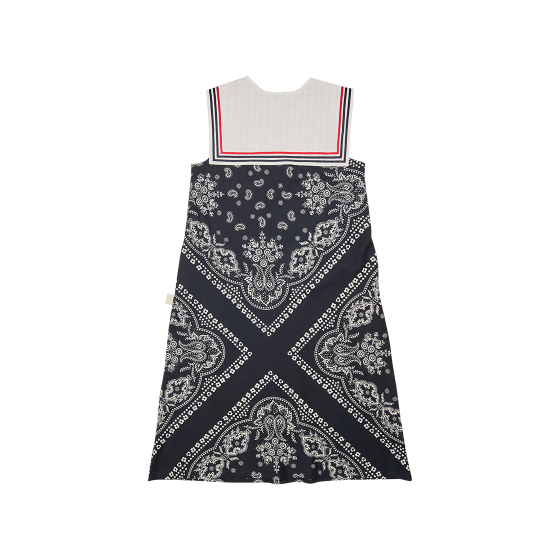 고트 반다나 롱 드레스 & 세일러 카라 네이비((W) GORT Bandana Long Dress & Sailor Collar Navy) - 2