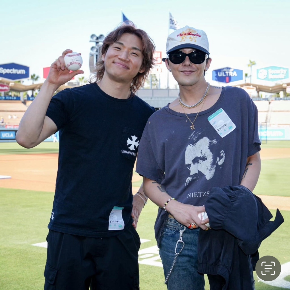 Peaceminusone x Joopiter Five-Panel Baseball Cap White 착용 스타일