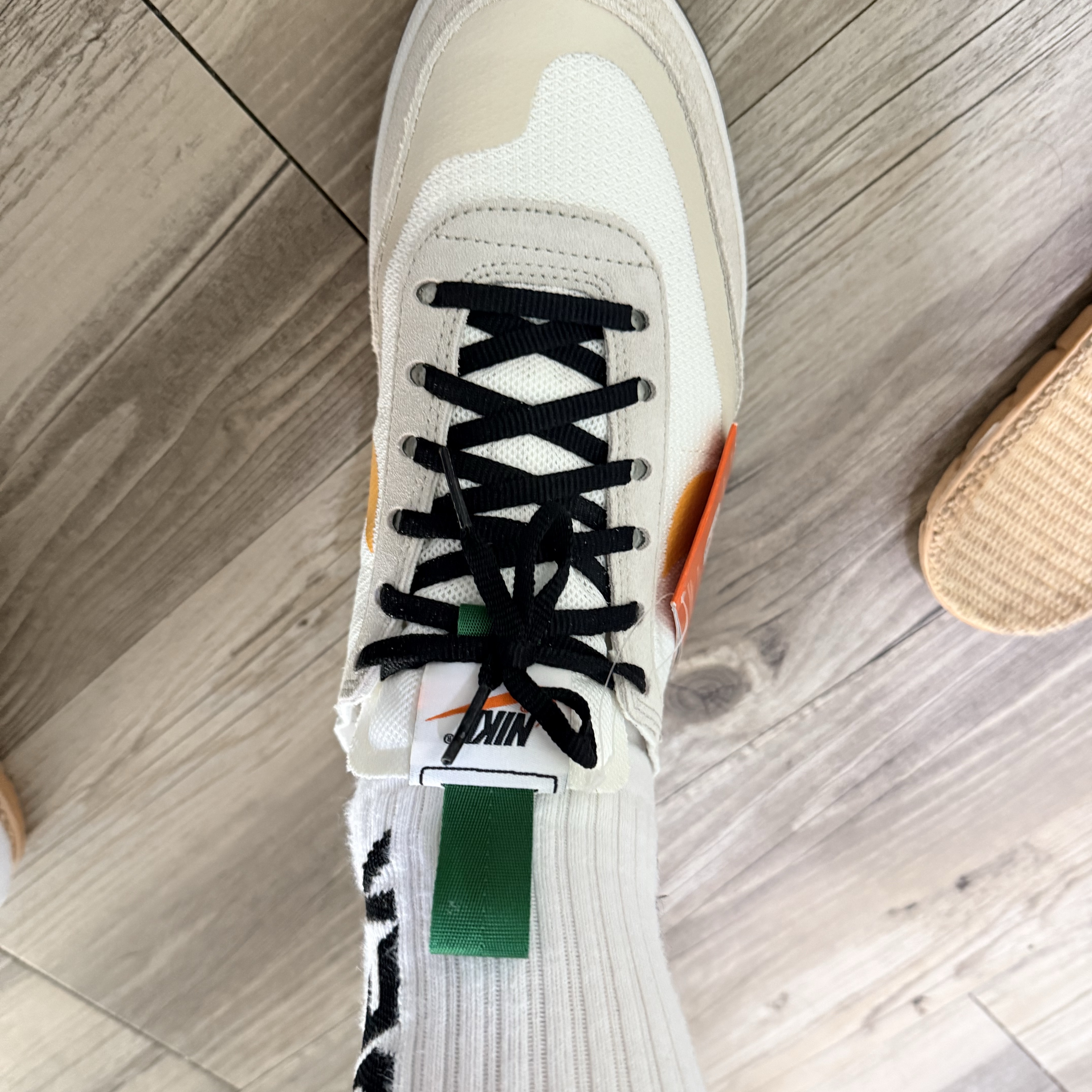 Nike x Tom Sachs General Purpose Shoe Pine Green University Gold 착용 스타일 - 1