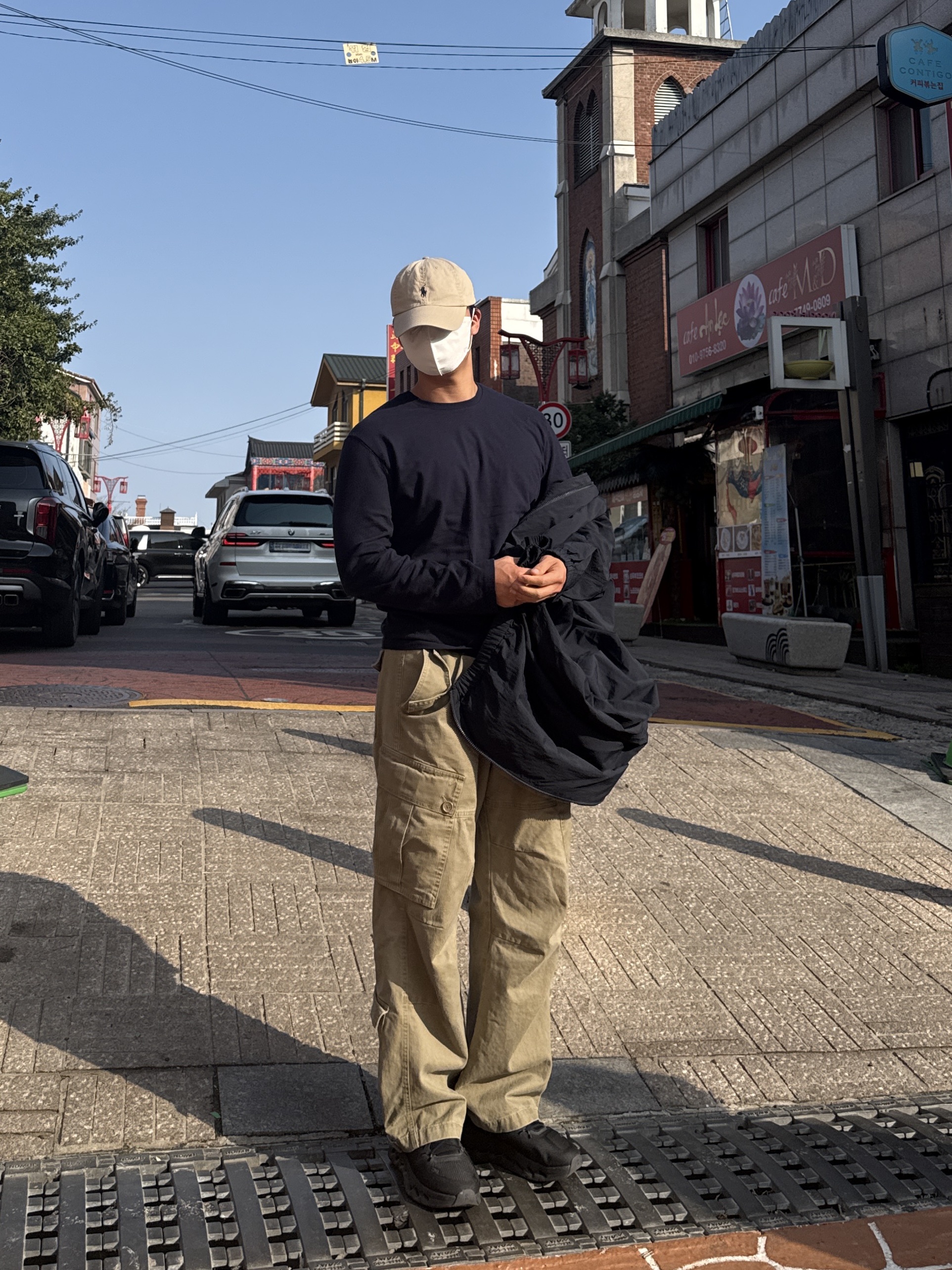 [10%적립] Polo Ralph Lauren Stretch Cotton Twill Ball Cap Navy - 26SS, On Running Cloudmonster All Black 착용 스타일 - 4