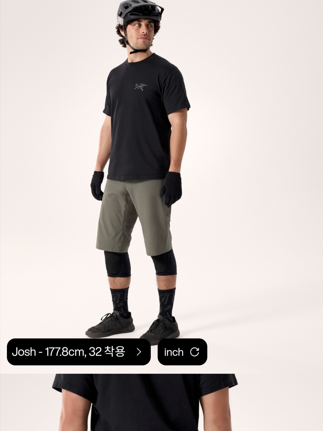 (W) Arc'teryx Rhoam Shorts Black, Arc'teryx Rhoam Shorts Black 착용 스타일 - 7