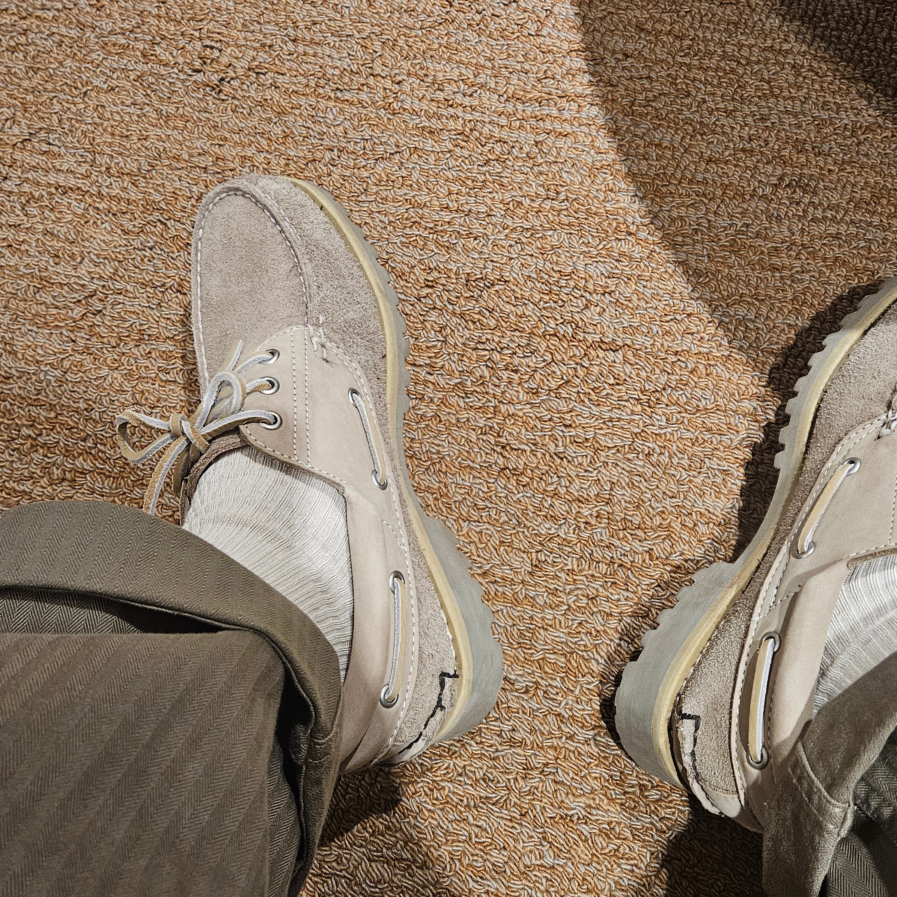 Timberland × Nonnative 3-Eye Classic Rug Nature - Wide 착용 스타일