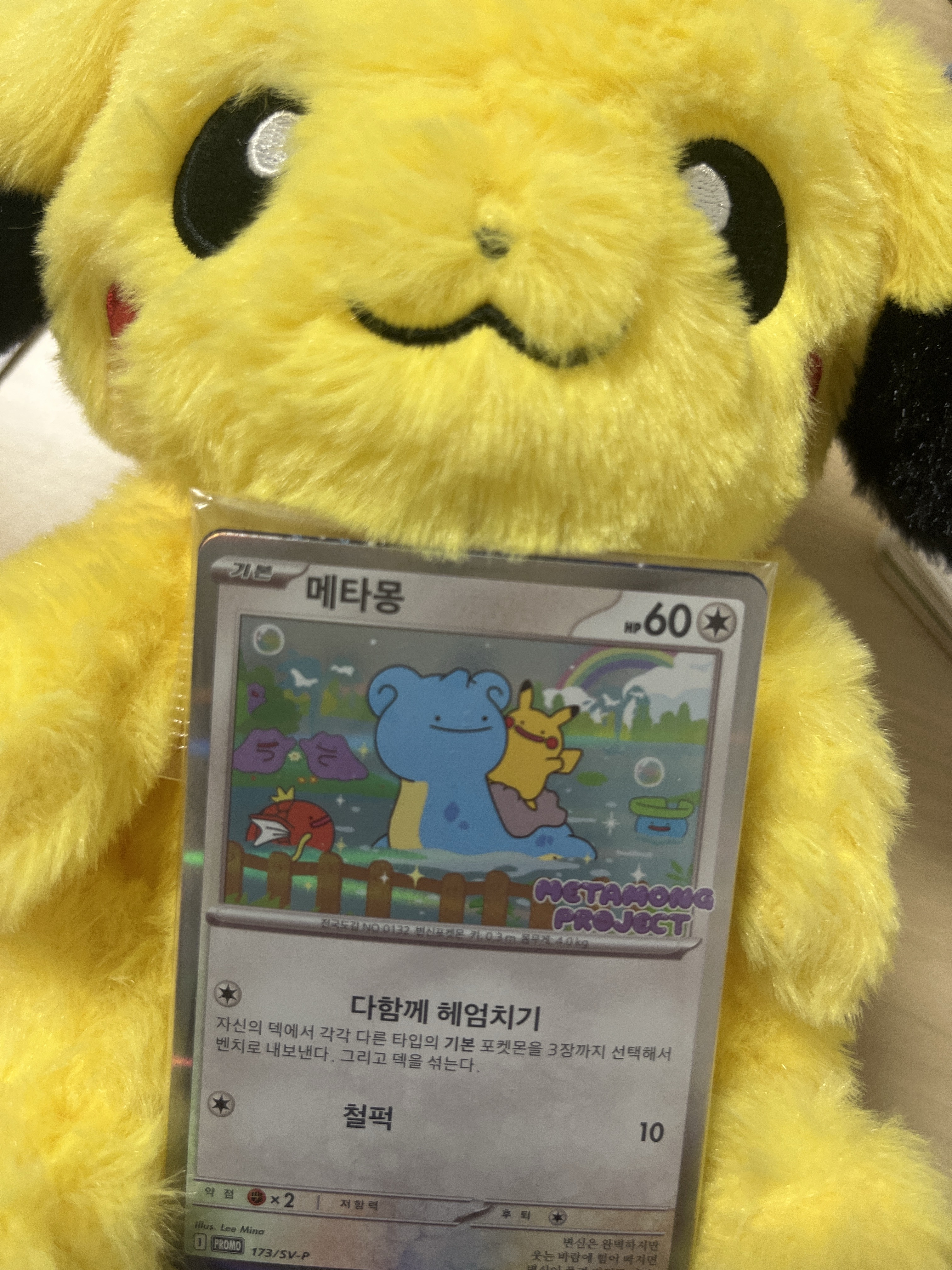 Pokemon TCG Ditto's Time Capsule Promo Card Ditto 착용 스타일