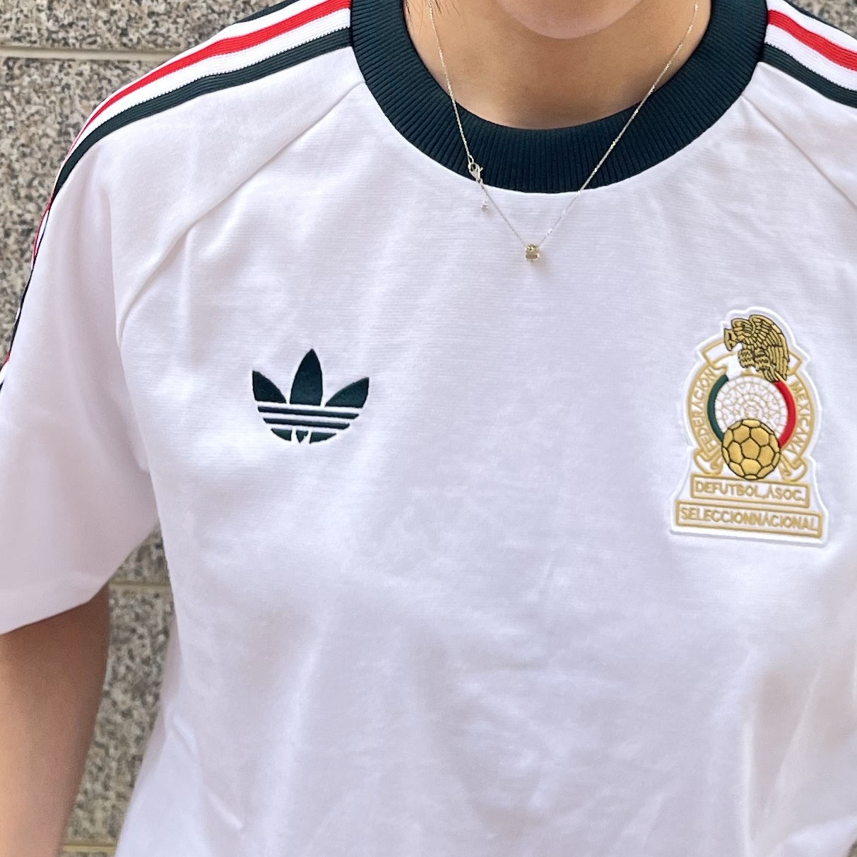 Adidas Mexico Originals T-Shirt White - KR Sizing (Non Marking Ver.) 착용 스타일