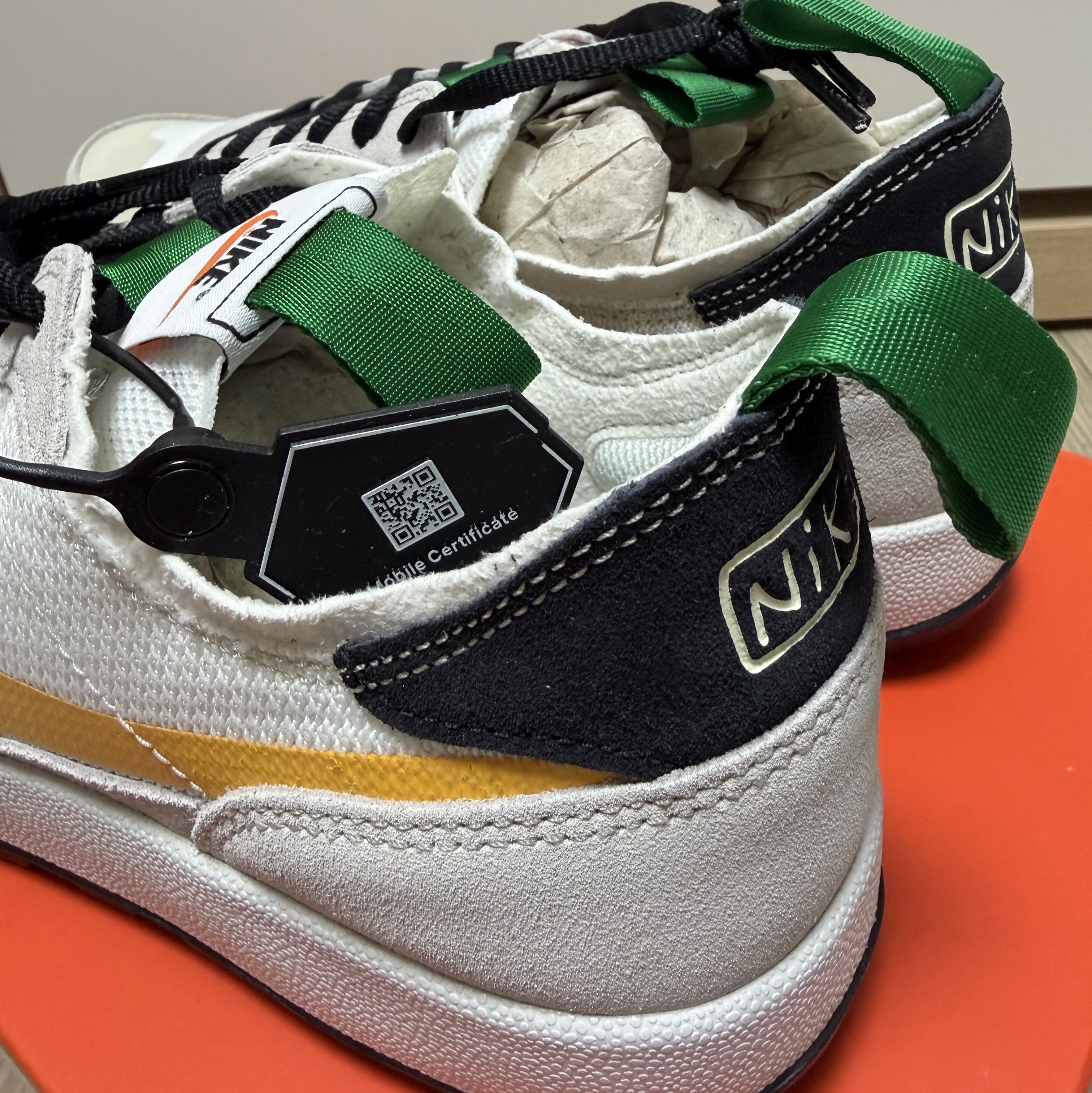 Nike x Tom Sachs General Purpose Shoe Pine Green University Gold 착용 스타일 - 2